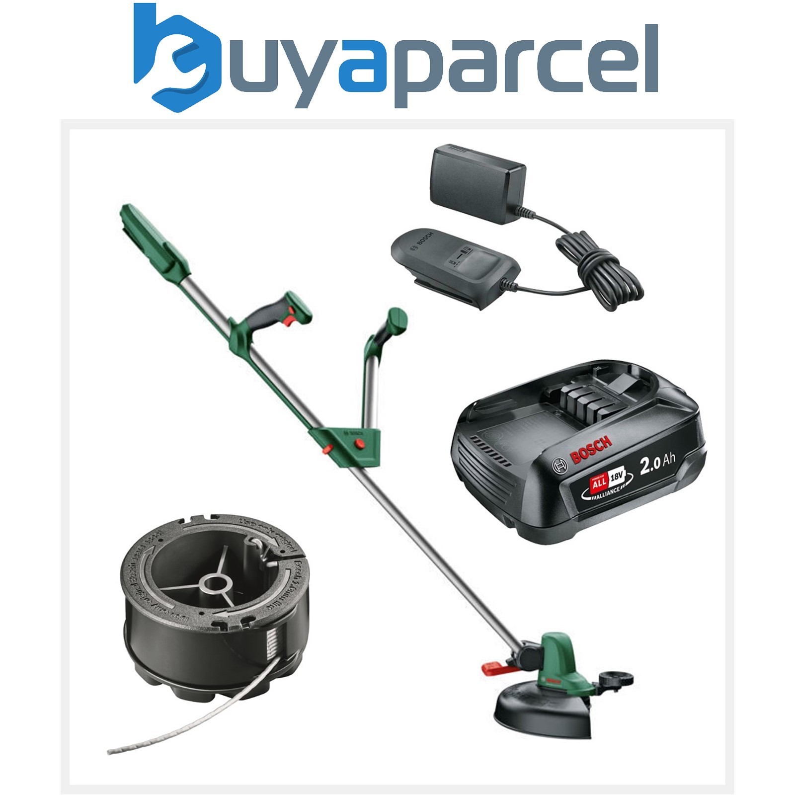 Bosch UniversalGrassCut 18V-26 18v Cordless Grass Line Trimmer & 2.0Ah Battery