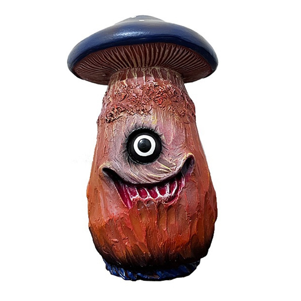 3X(Halloween Skull Mushroom Sculpture, Resin Crafts, Home Garden Office3120