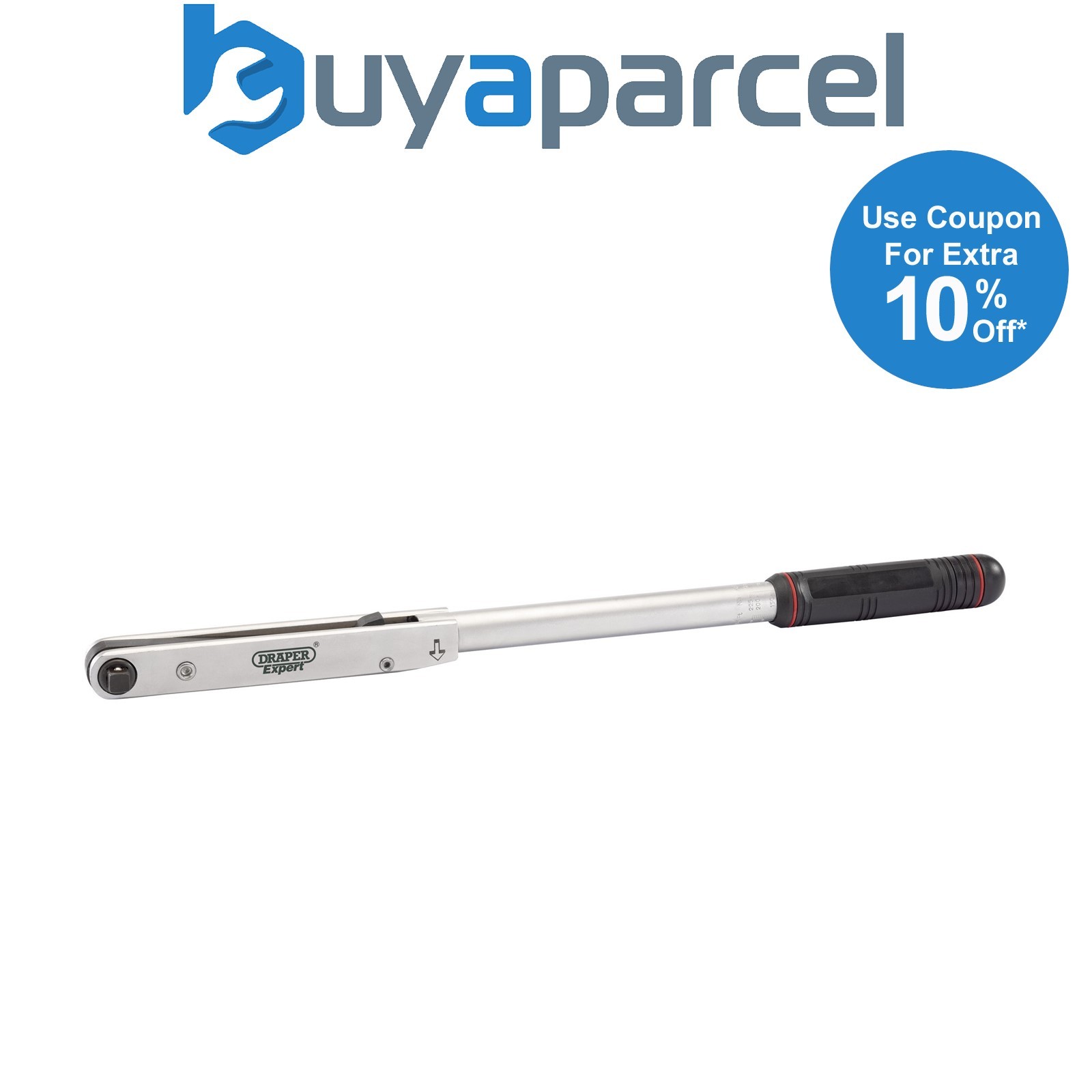 Draper 83317 Draper Expert Push Through Torque Wrench, 1/2" Sq. Dr., 50 - 225Nm