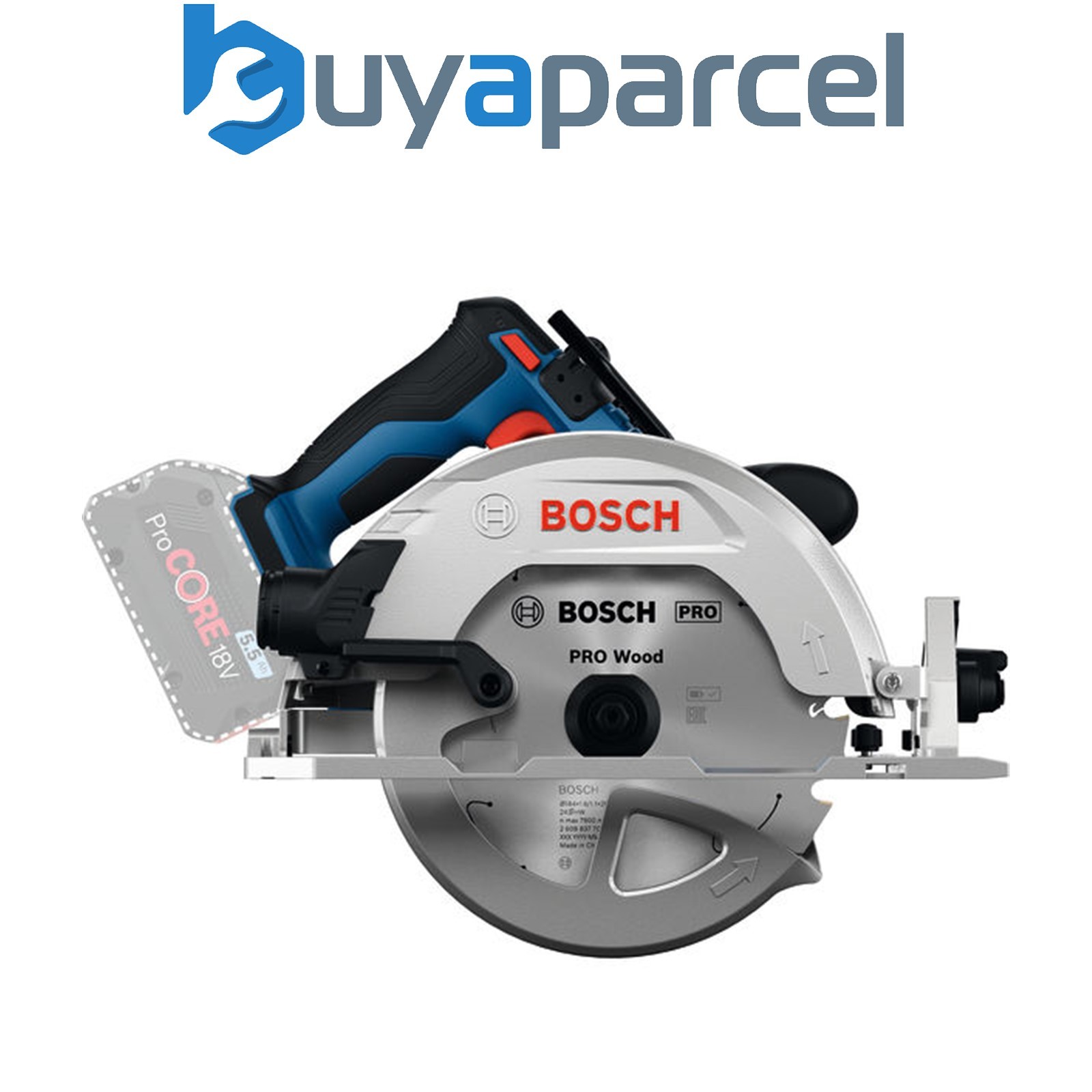 Bosch PRO 18v Cordless Circular Saw GKS 18V-68-2 Carton box 06016D0000