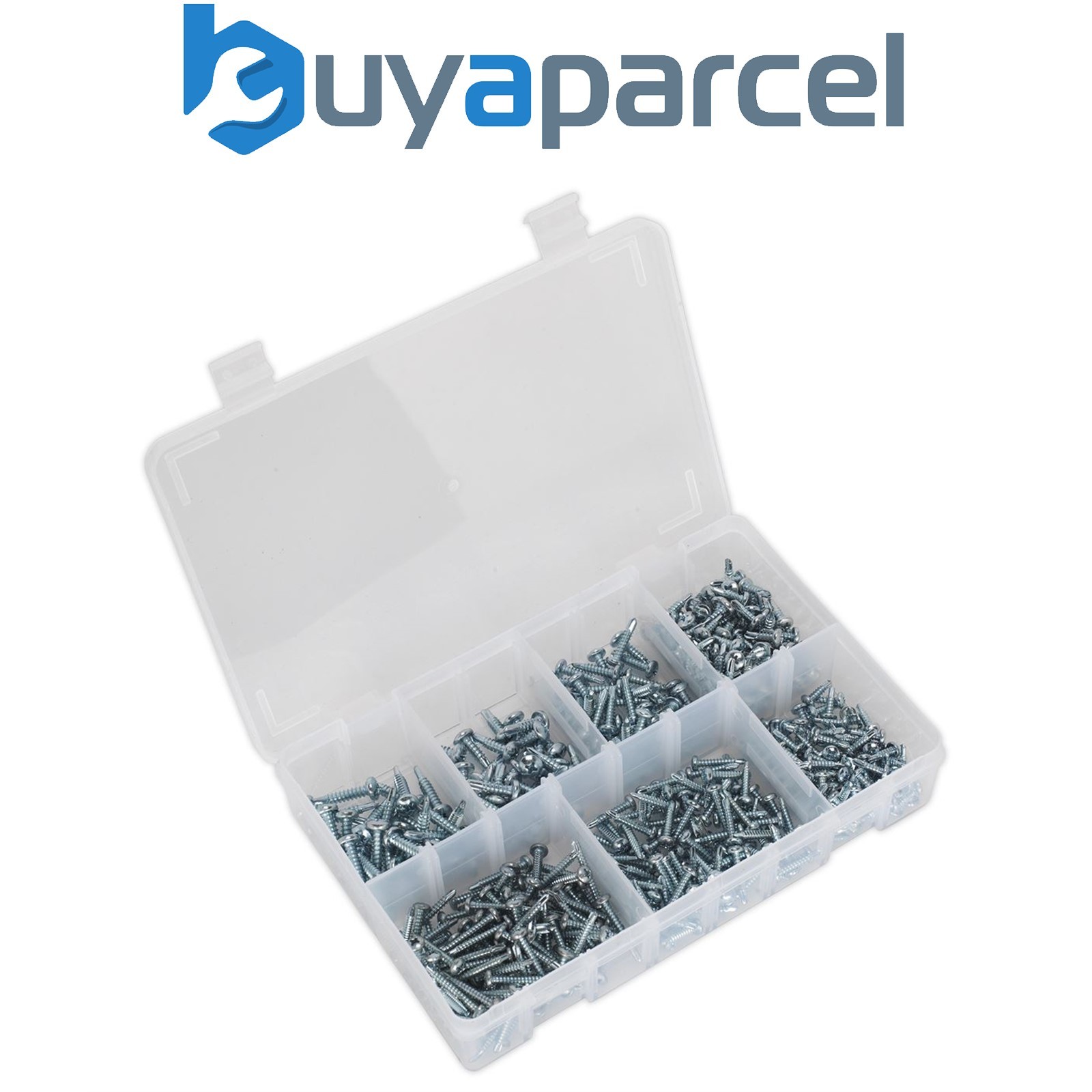 Sealey AB060SDS Zinc Plated Self-Drilling Pan Head Phillips Screw Assortment 500