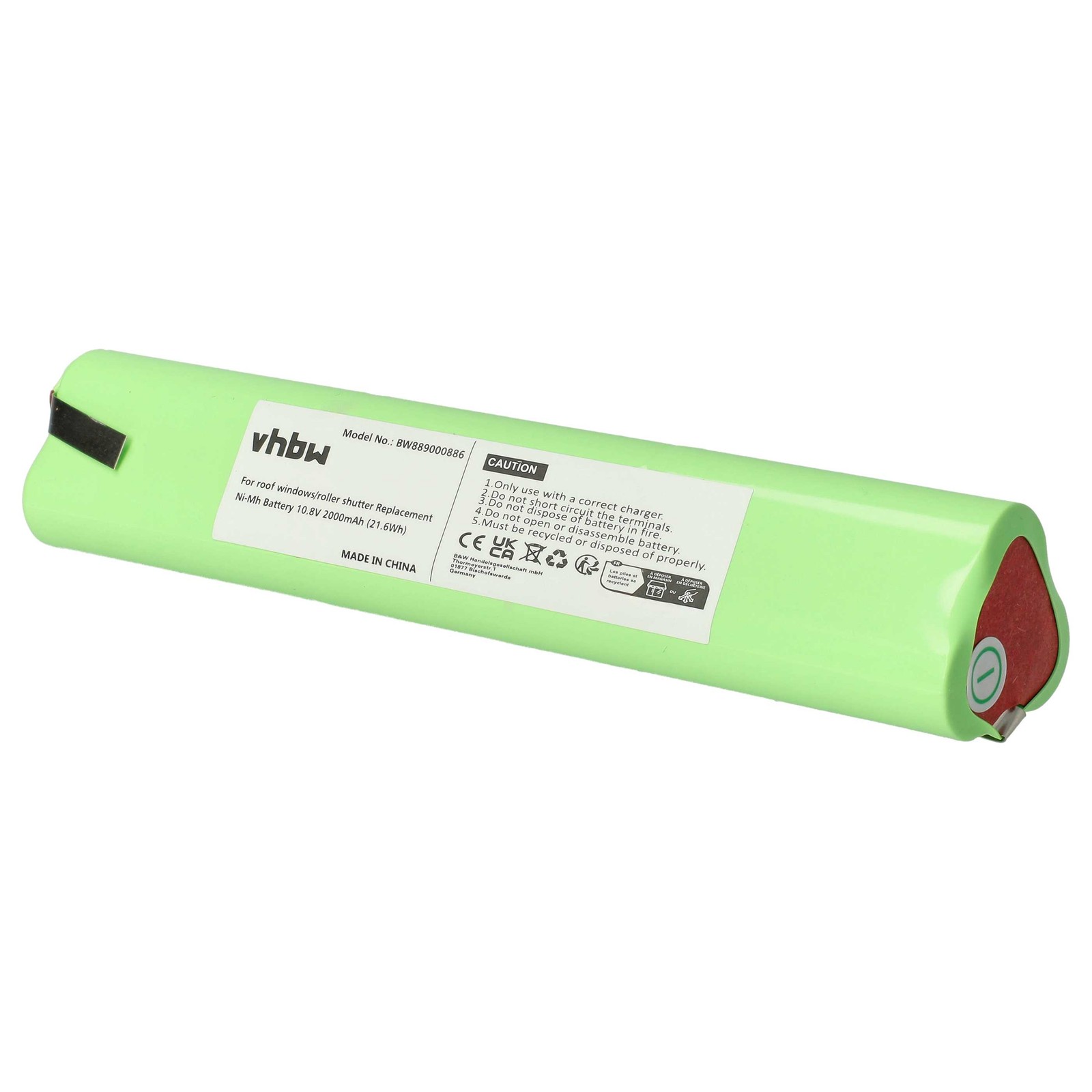 Battery for Velux 10.8V NiMH