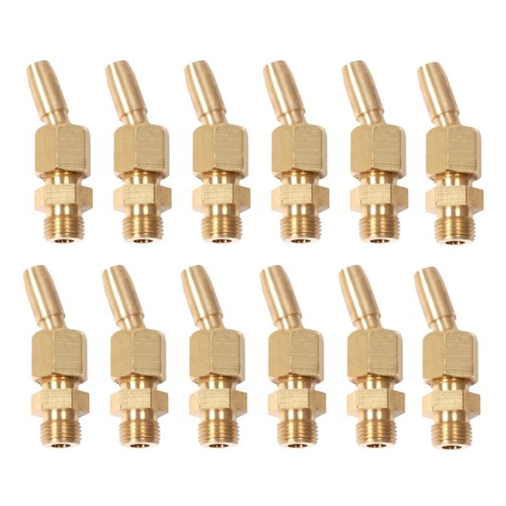 5X(12Pcs 1/8inch Brass Gushing Sprays Water Fountain Nozzles Universal1153