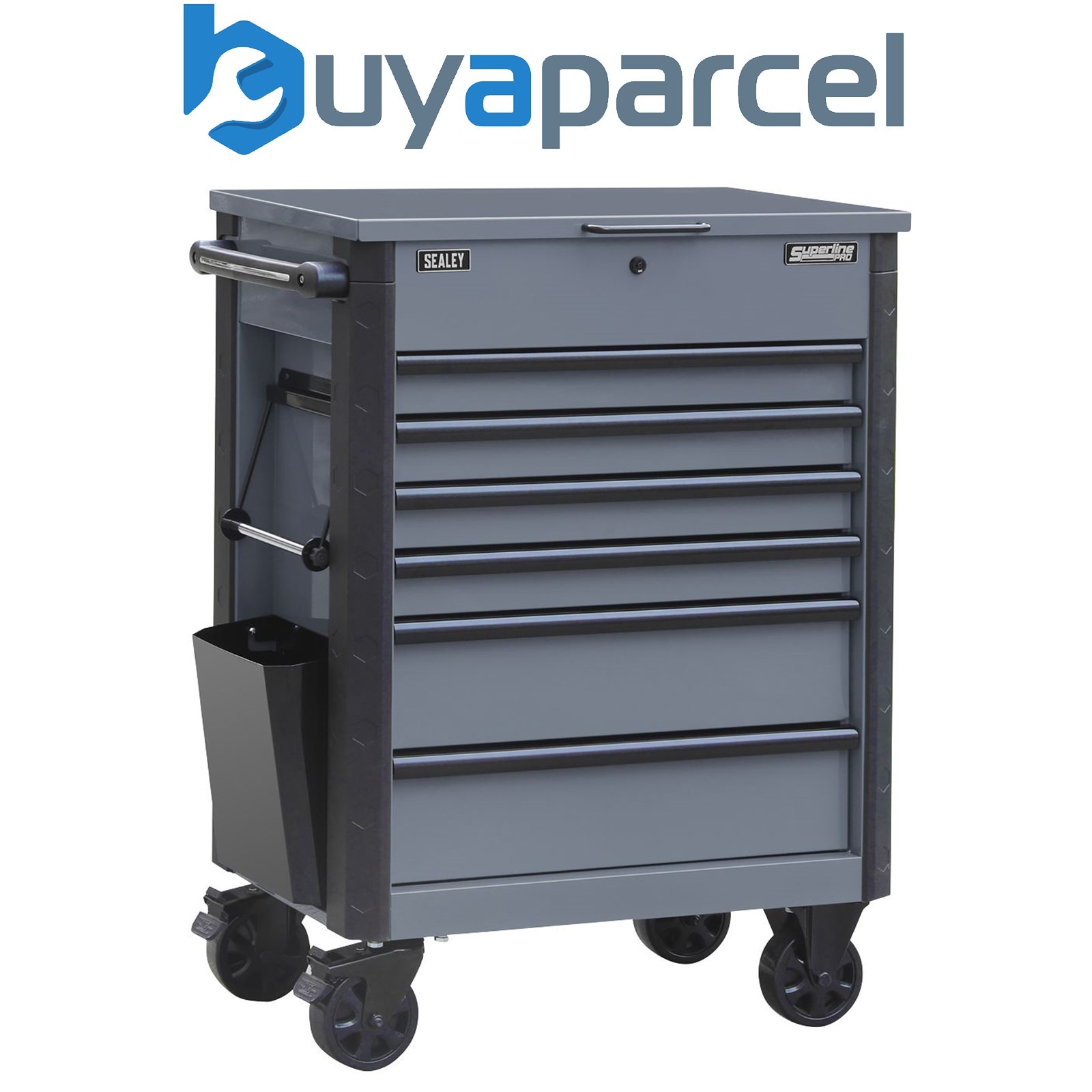 Sealey AP266G Superline Pro Tool Trolley 6 Drawer - Grey