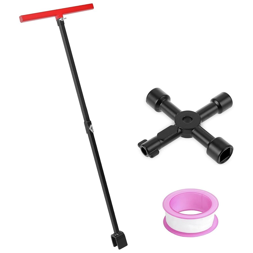 Water Meter Key Water Shut Off Tool Shutoff Key Tool for Main Water Meter F3B5