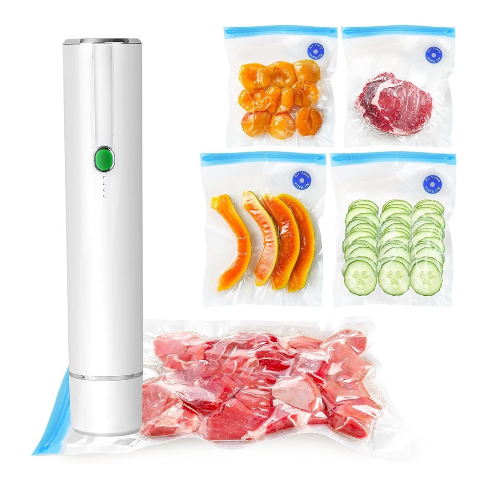 Vacuum Sealer for Food - Cordless Handheld Food Vacuum Saver with 10 Pcs6396