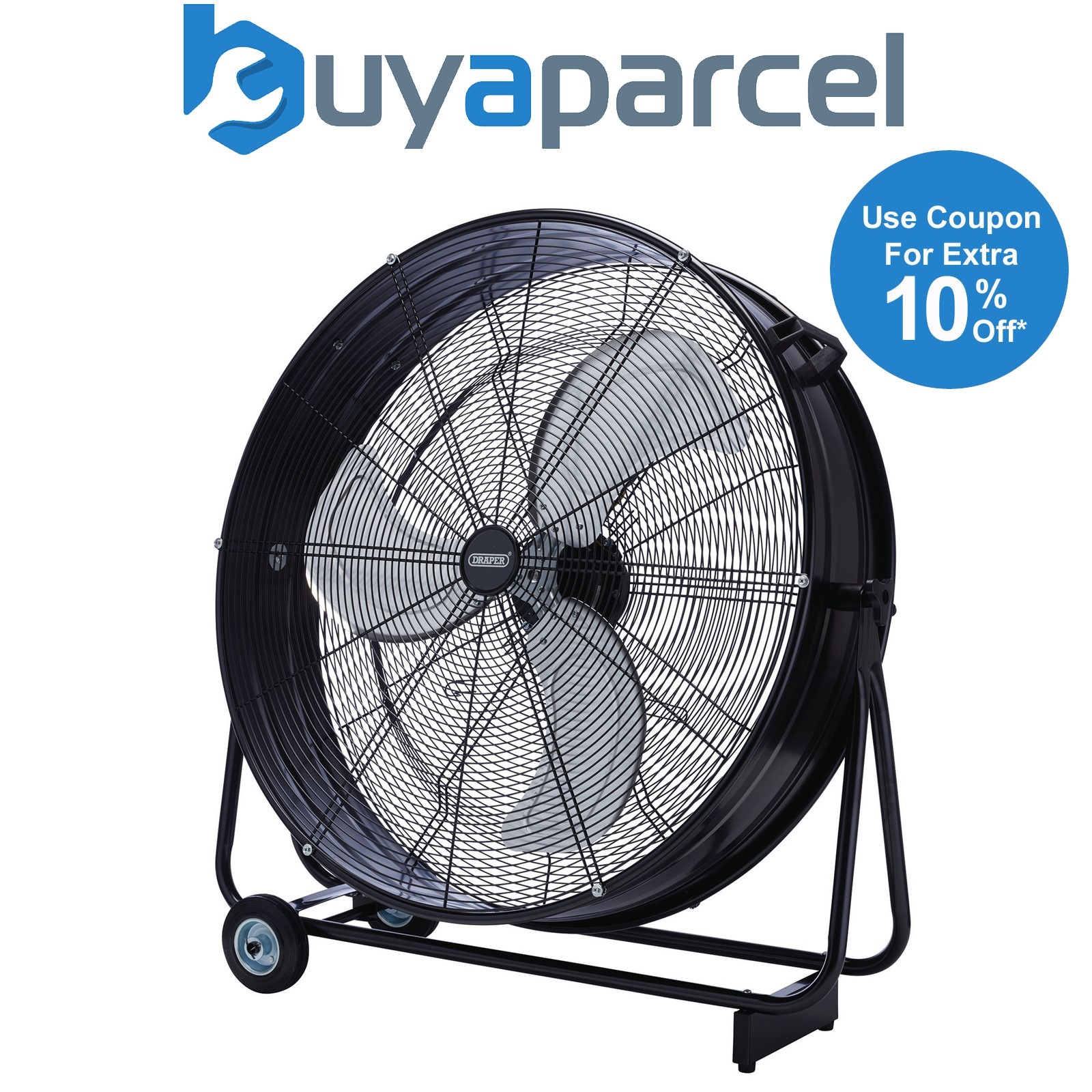 Draper 03368 110V Drum Fan, 30"/760mm, 125W