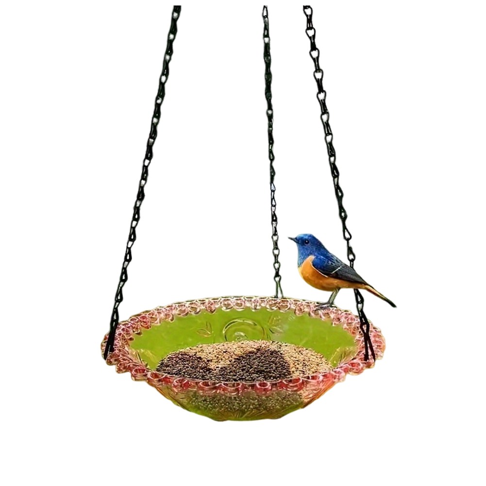 3X(Explosion Suspension Metal Bird Feeder Outdoor Feeder Pet Bird Bird4760