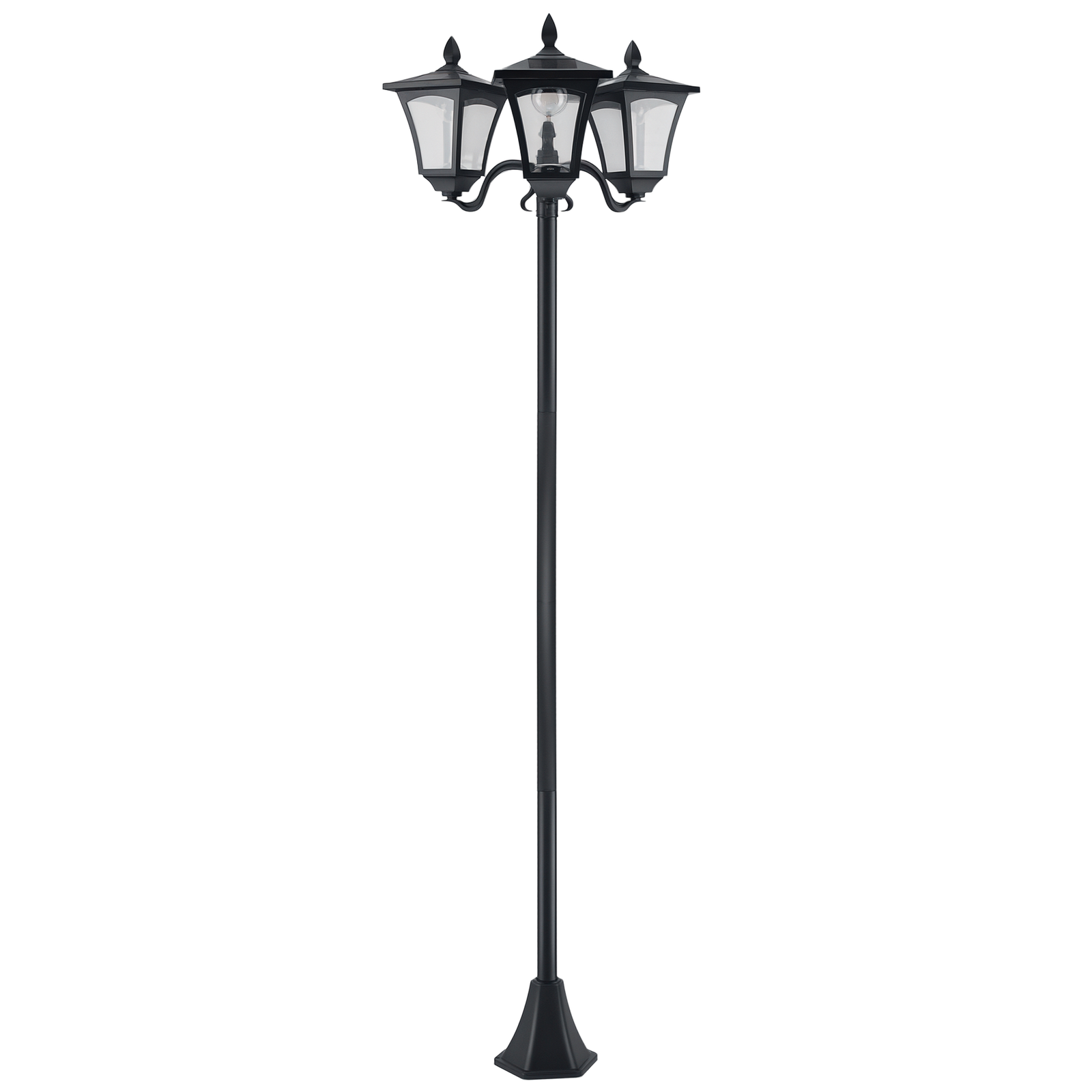 Outsunny Outdoor Garden Solar Light with Base Energy-efficient IP44 Dimmable