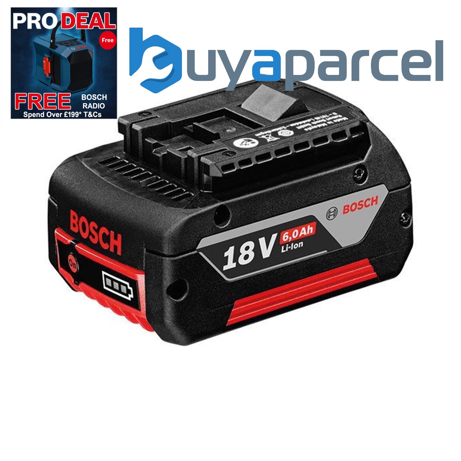 Bosch 18v 6Ah Li-ion COOLPACK Battery Lithium Ion Cordless 6.0ah 18BLUE60