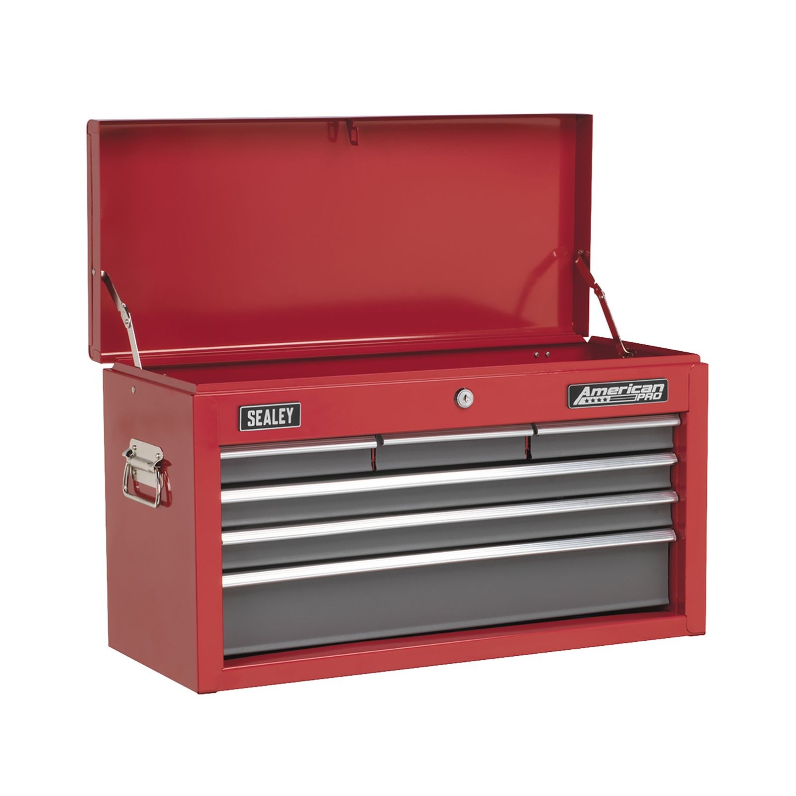 Sealey Topchest 6 Drawer - Red/Grey Tool Storage Work Tools Workshop Tools