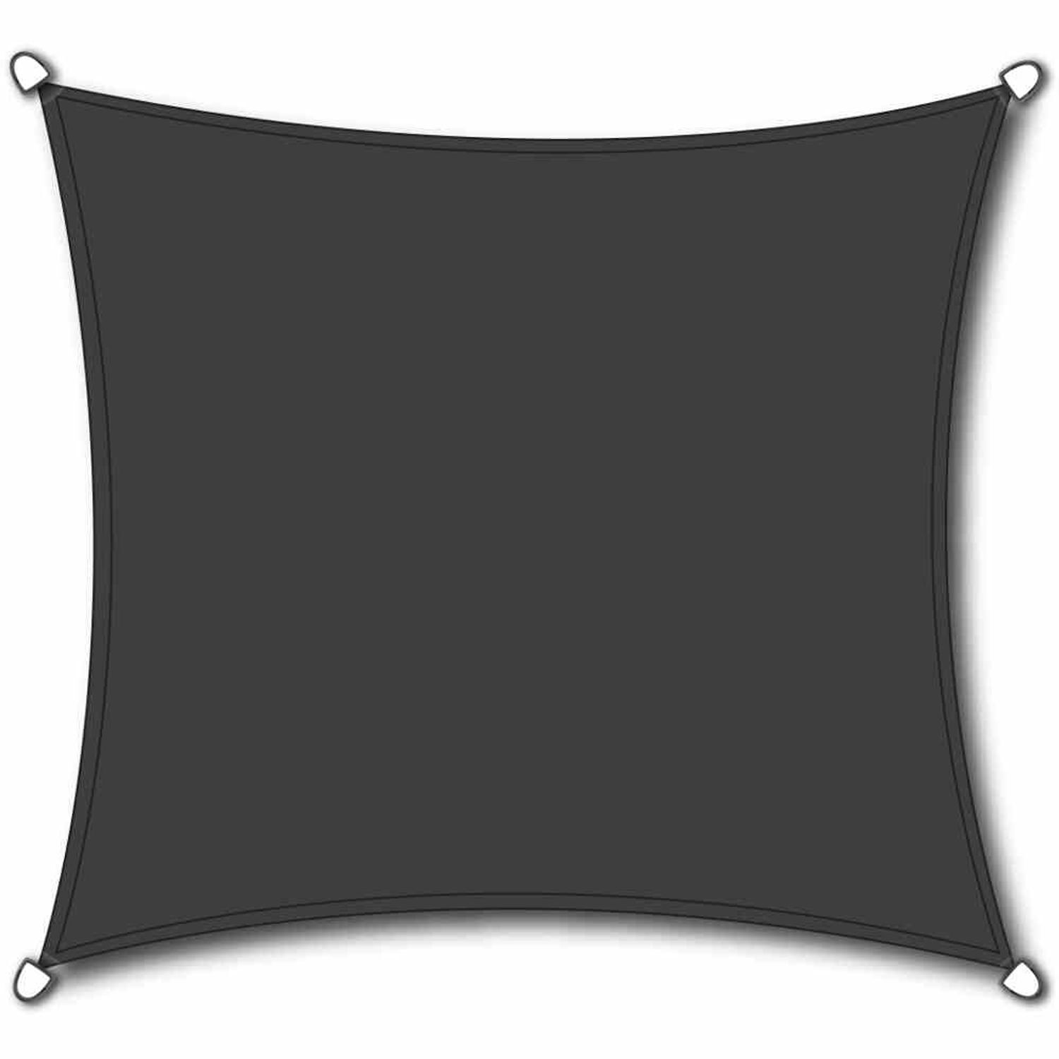 Solino Sun Sail Gray 180g/m² HDPE, Square, 3.6x3.6x3.6x3.6m Roof Cover