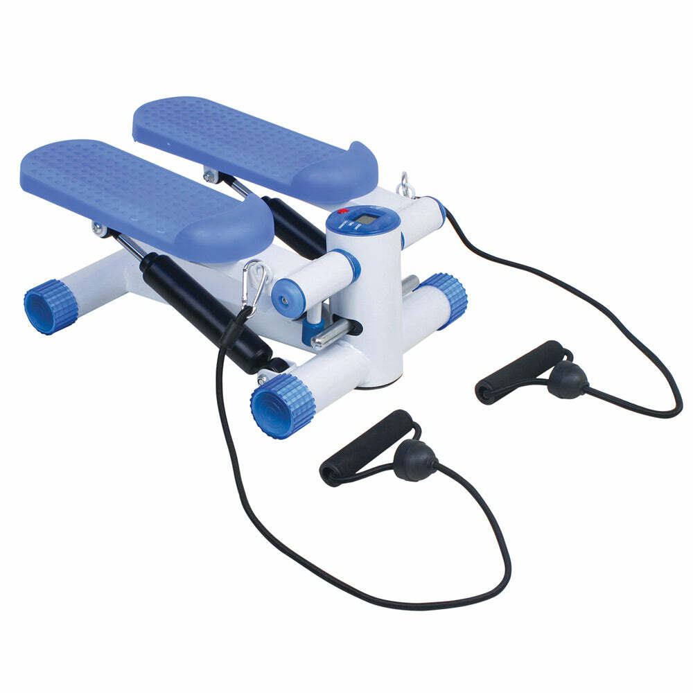 Mini Exercise Stepper with LED Display and Training Ropes - Anti Slip Pedals