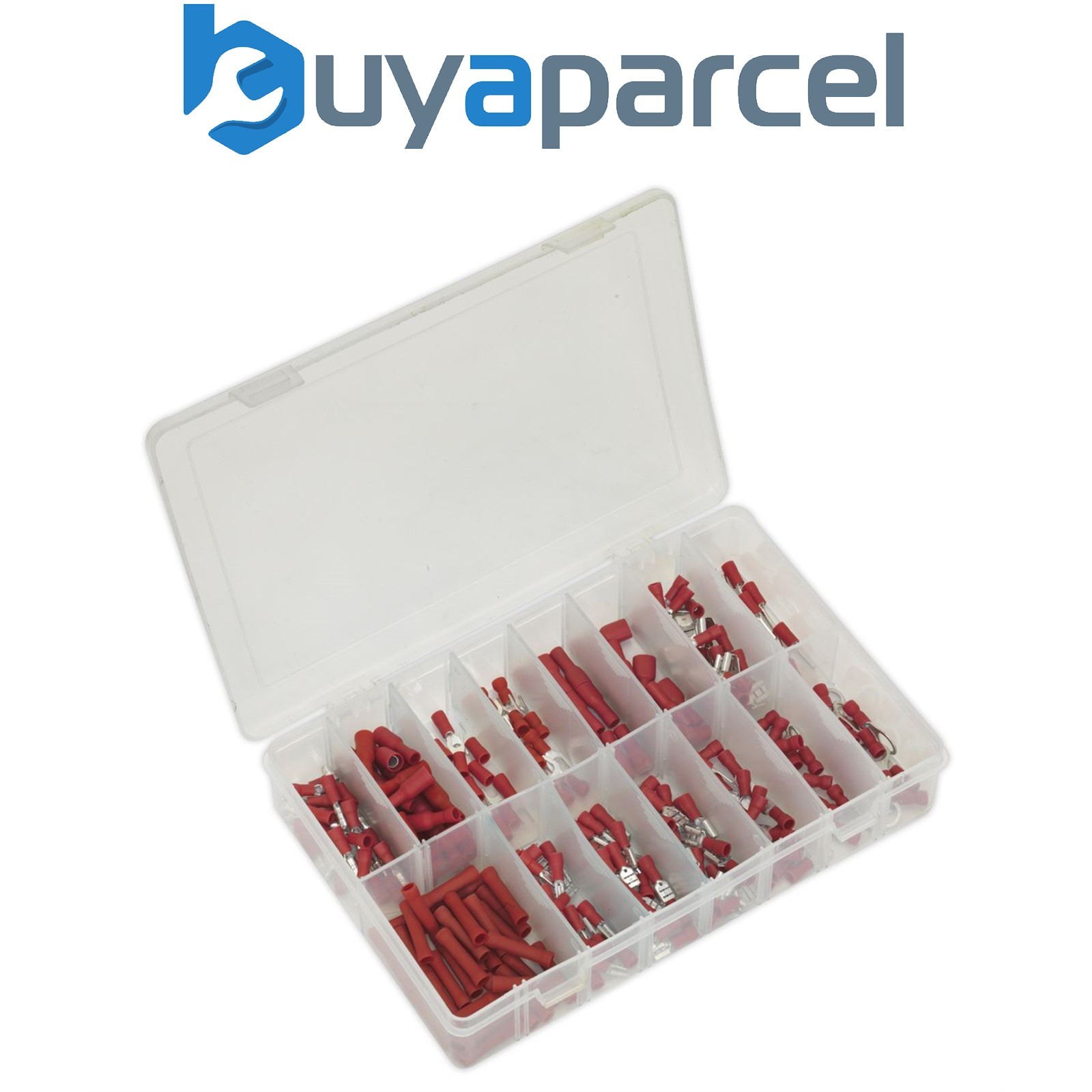 Sealey AB039RT Crimp Terminal Assortment 260pc - Red