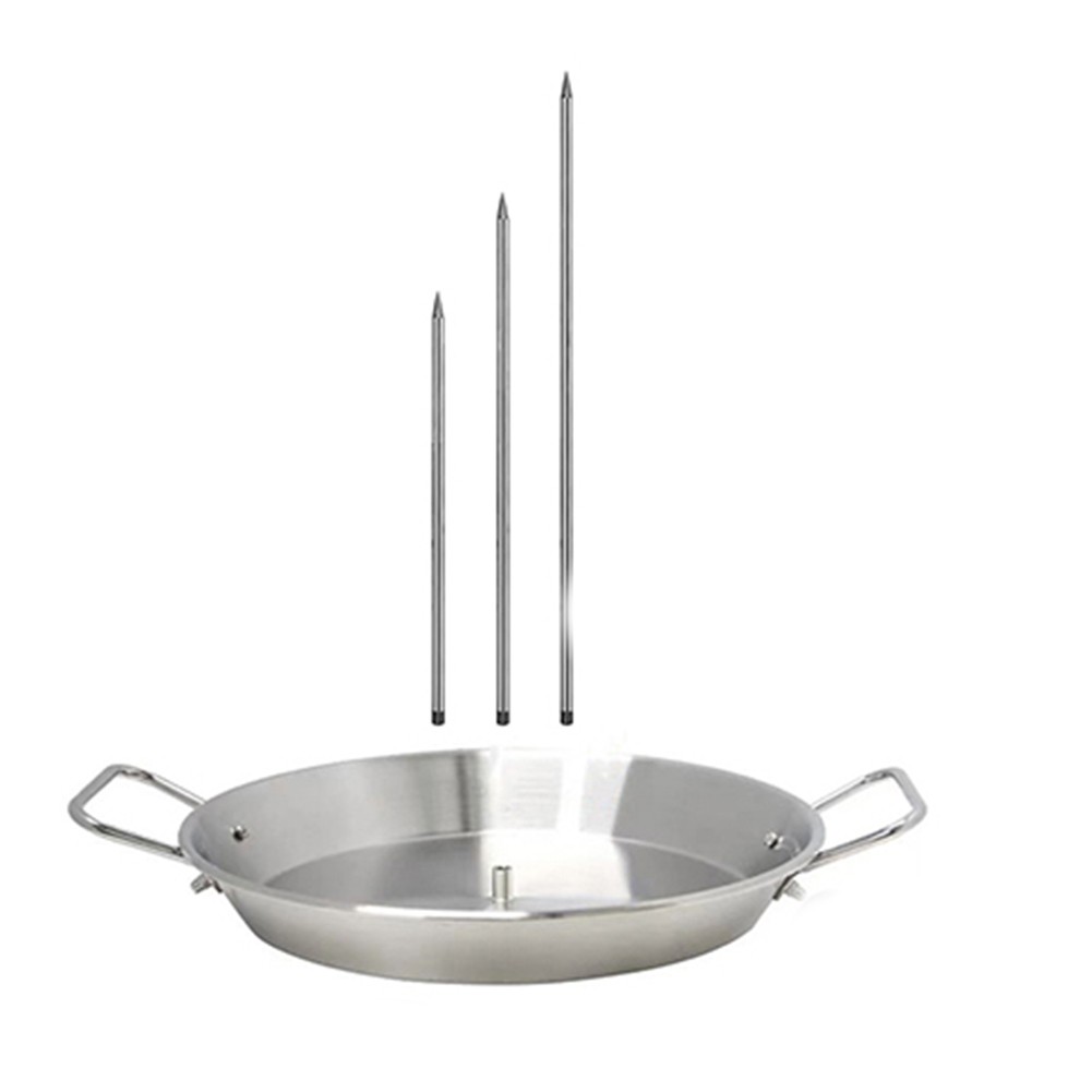 With Removable Spikes for Oven Kebabs BBQ Stainless Steel Vertical Skewer Y7M8