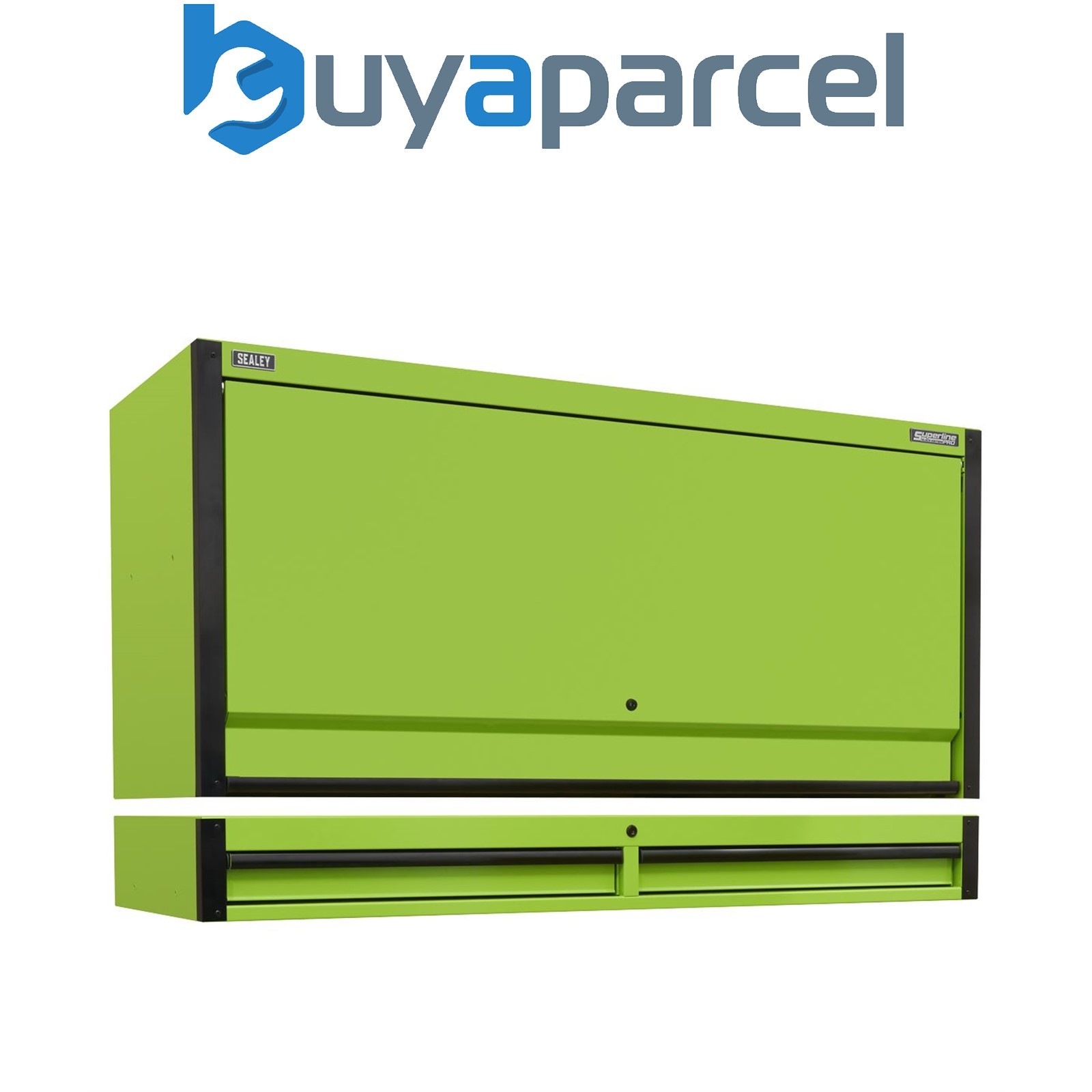 Sealey AP6103BE Superline PRO Black Edition Top Hutch & 2 Drawer Riser 1549mm