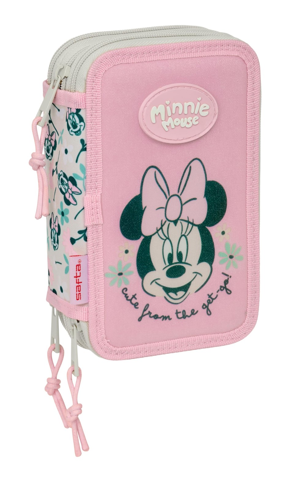 MINNIE MOUSE MINTY – School Pencil Case with 37 Tools Included, Children's Case,