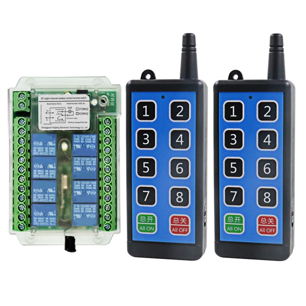 8 Channel  Remote Control 12V/24V/36V 433MHz Remote Cont Remote Motor5868