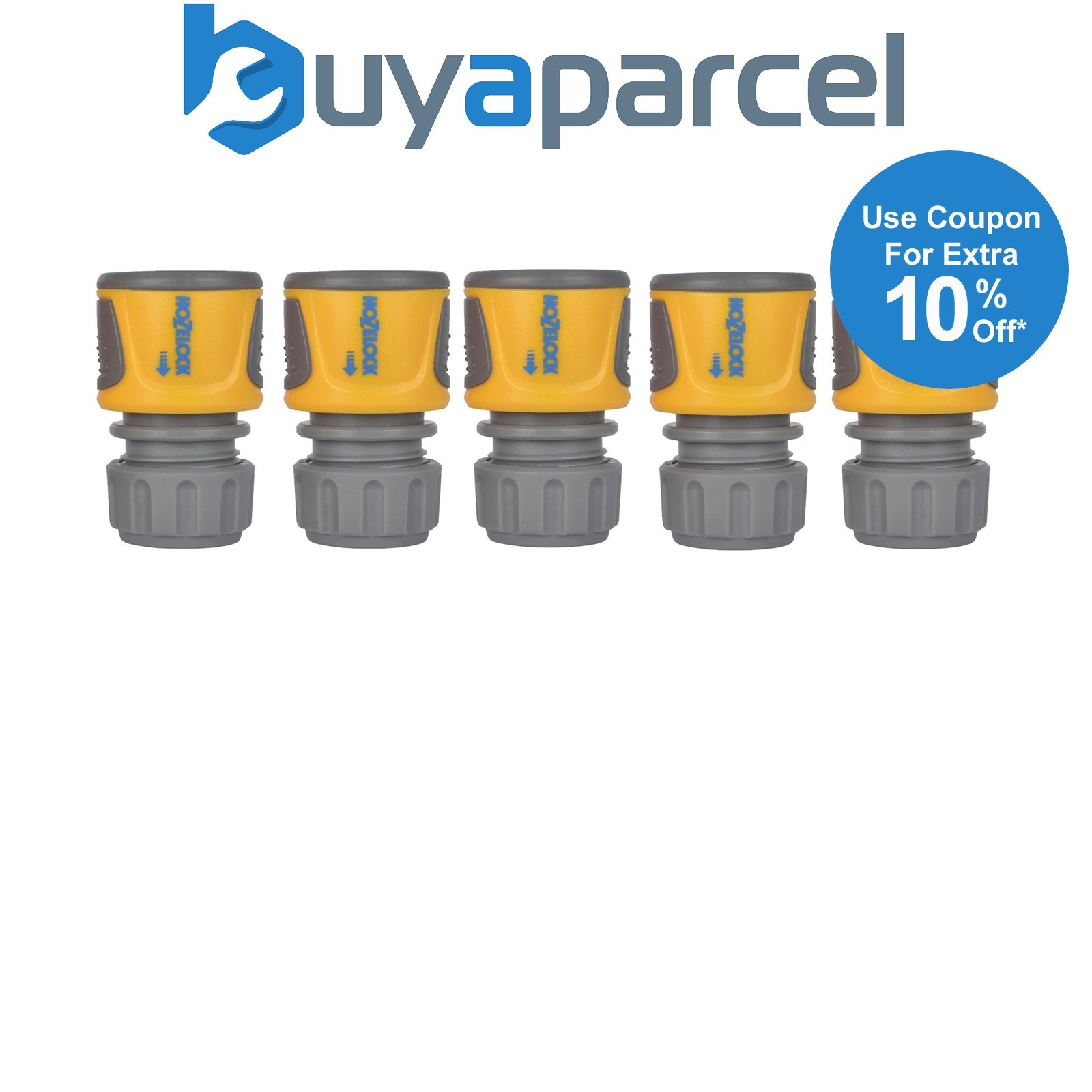 5 x Hozelock 2070 Garden Hose Pipe End Connector Watering 2166 12.5mm 15mm