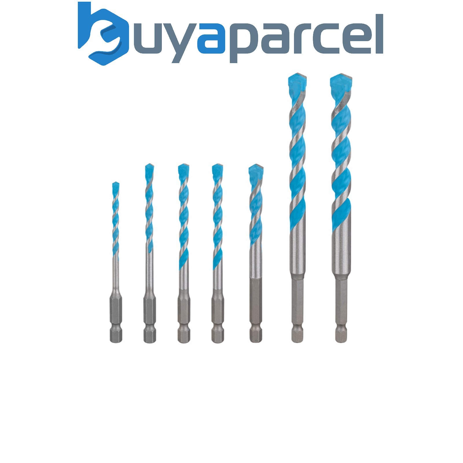 Bosch EXPERT HEX-9 Multi Construction Drill Bit Set 7 pcs 2608902370