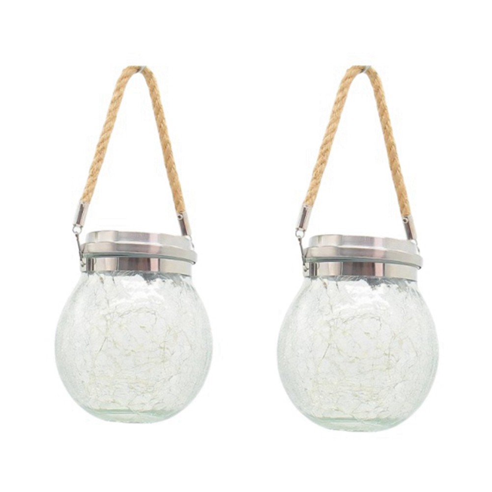 Hanging Solar Lights Outdoor, Decorative Cracked Glass Light, Solar4936