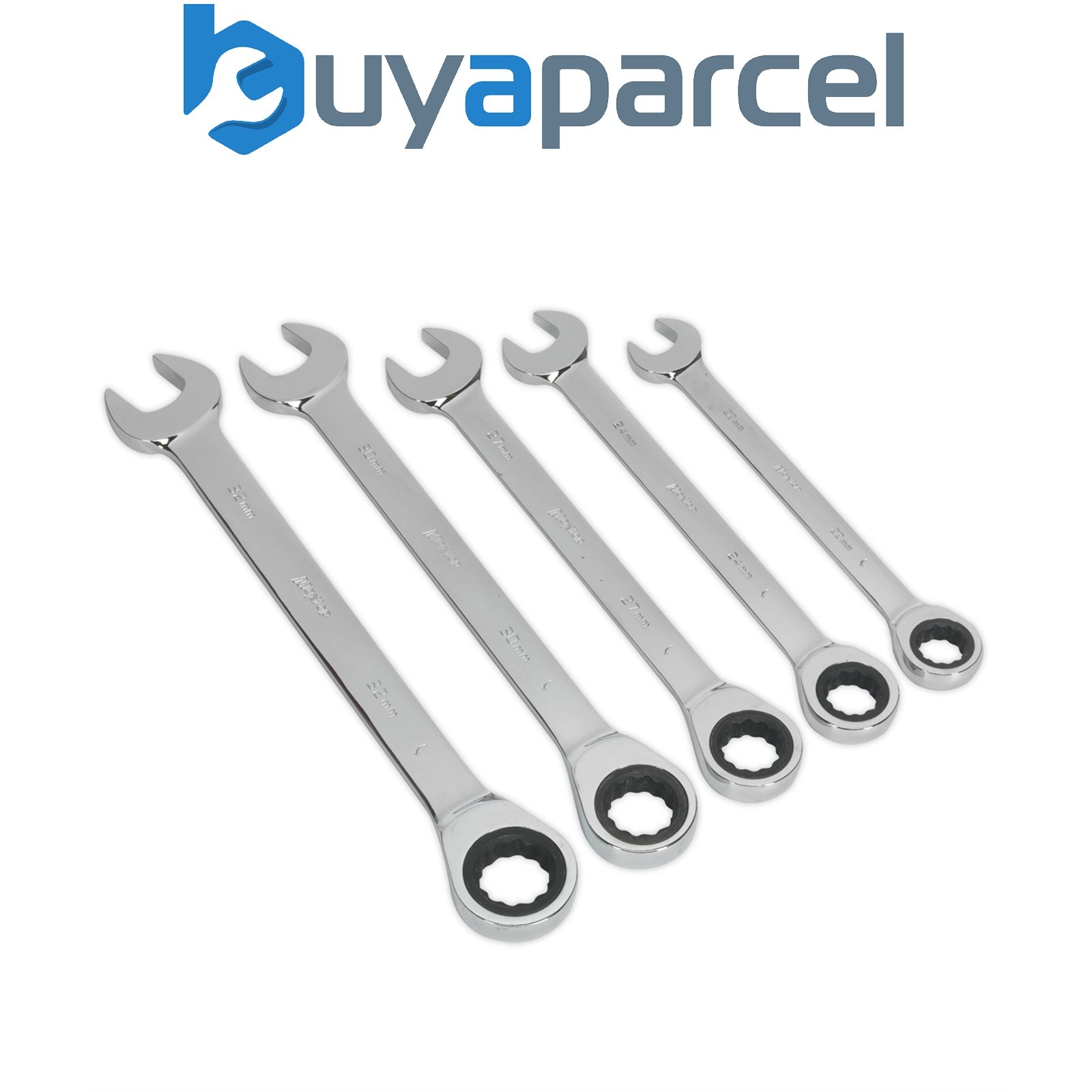 Sealey S0985 Siegen Combination Ratchet Spanner Set 5pc