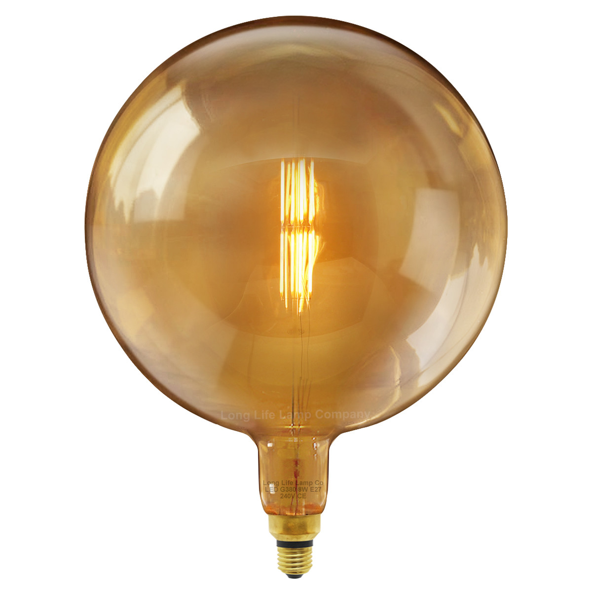 Retro Vintage Globe Cage Light Bulb G380 OVERSIZE LED Industrial Edison XL Lamp