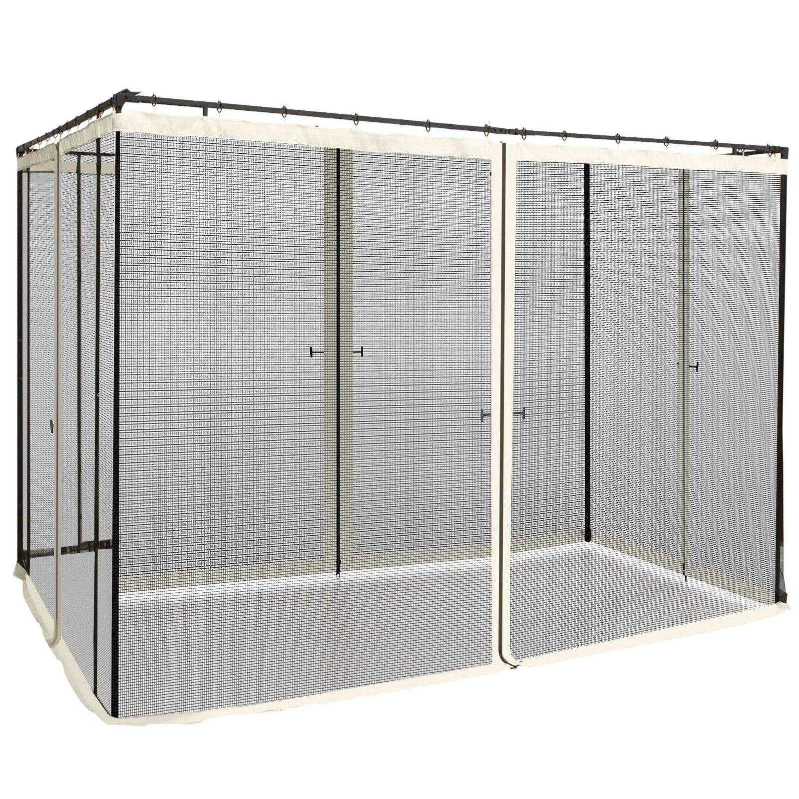 Outsunny 302 x 207cm Universal Replacement Gazebo Mesh Netting Screen Walls
