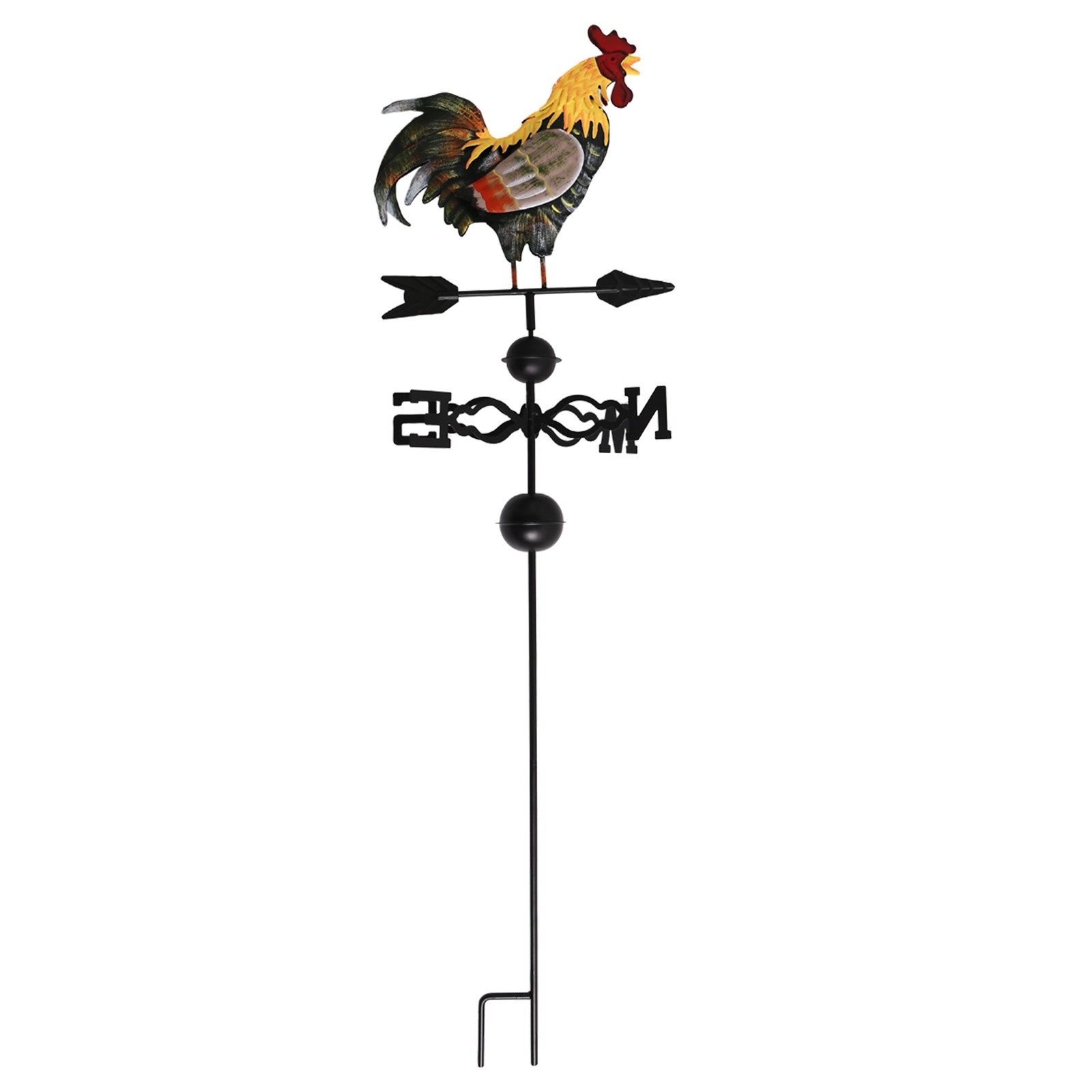 Metal Weather Vane with Rooster Ornament Wind Vane Weather Vain for Roof4019