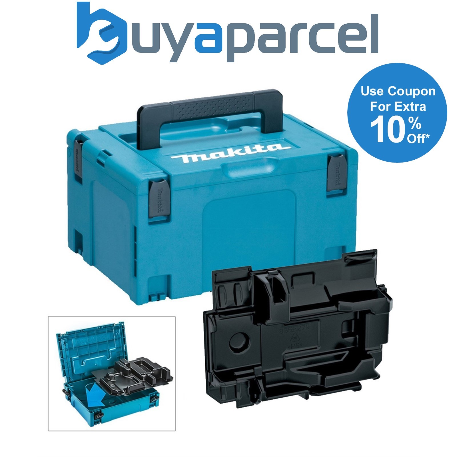 Makita 18v Cordless 18v Brushless Planer Makpac Tool Case and Inlay for DKP181