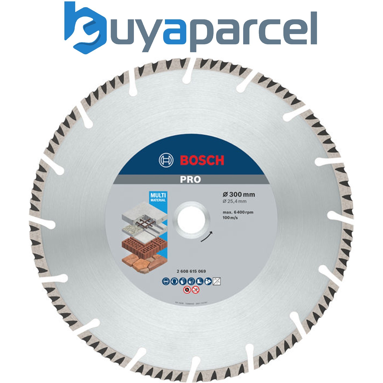Bosch PRO Multi Material Diamond Disc 300 x 25.4mm 2608615069