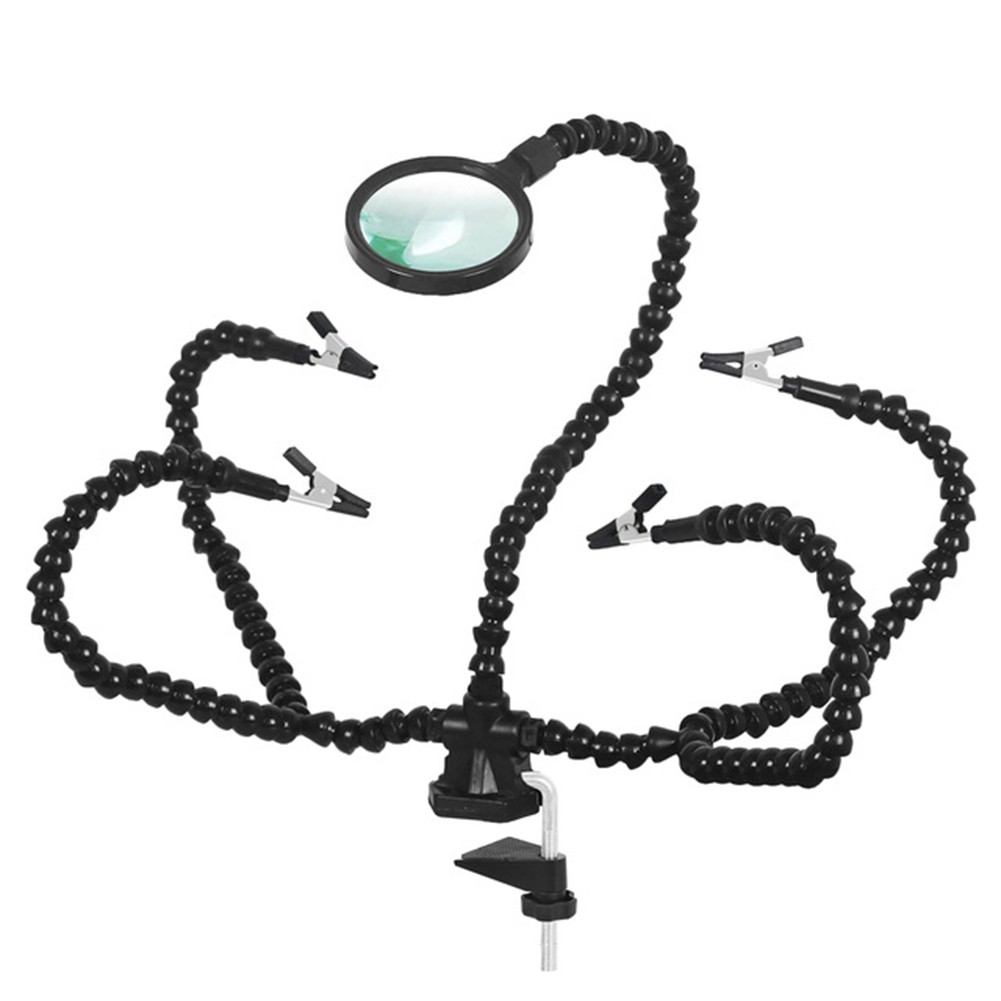 Soldering Third Hand Tool Helping Hands USB Rechargeable Flashlight 3X6695