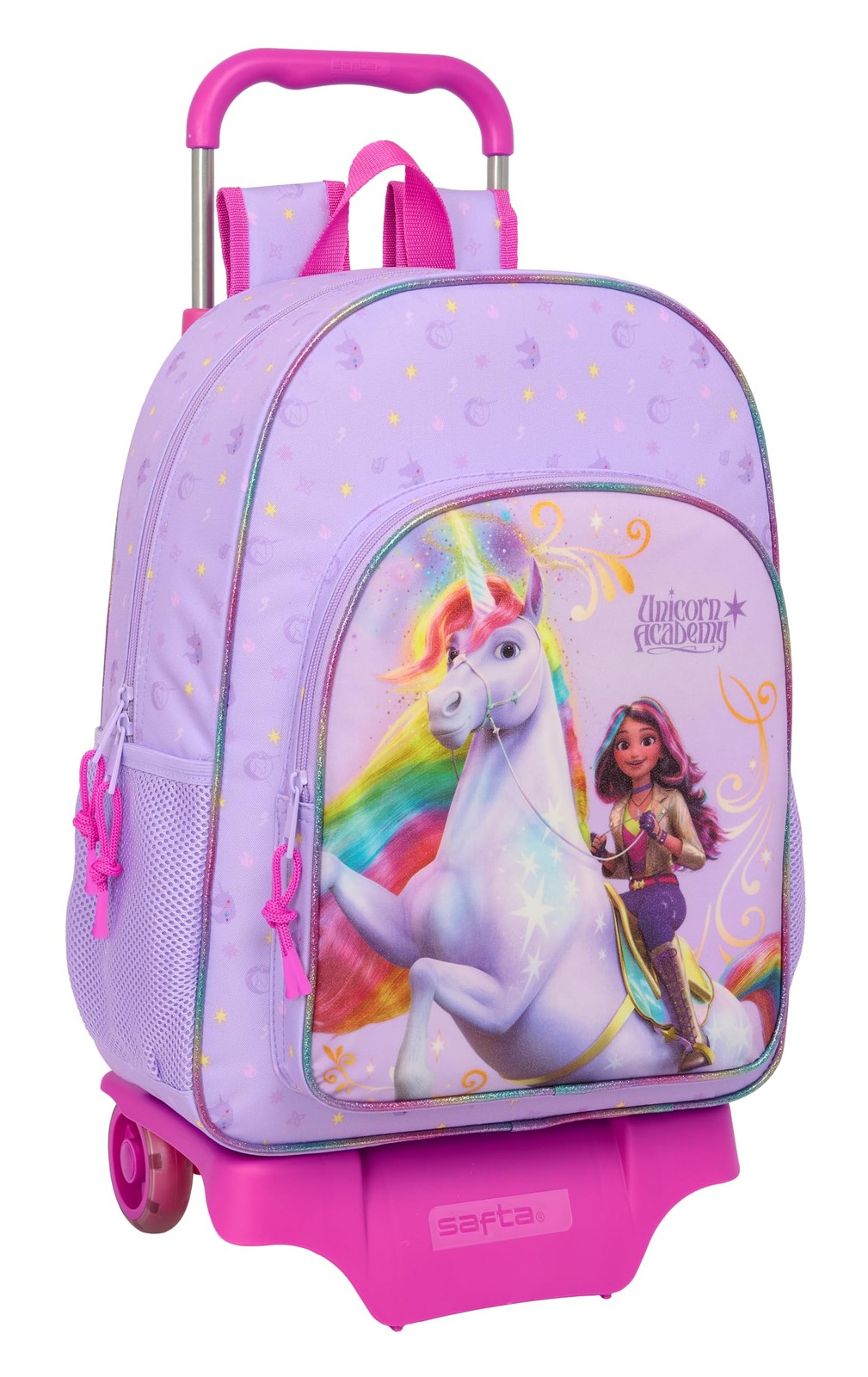 UNICORN Academy – Large School Backpack with Trolley, Children's Backpack, Adapt