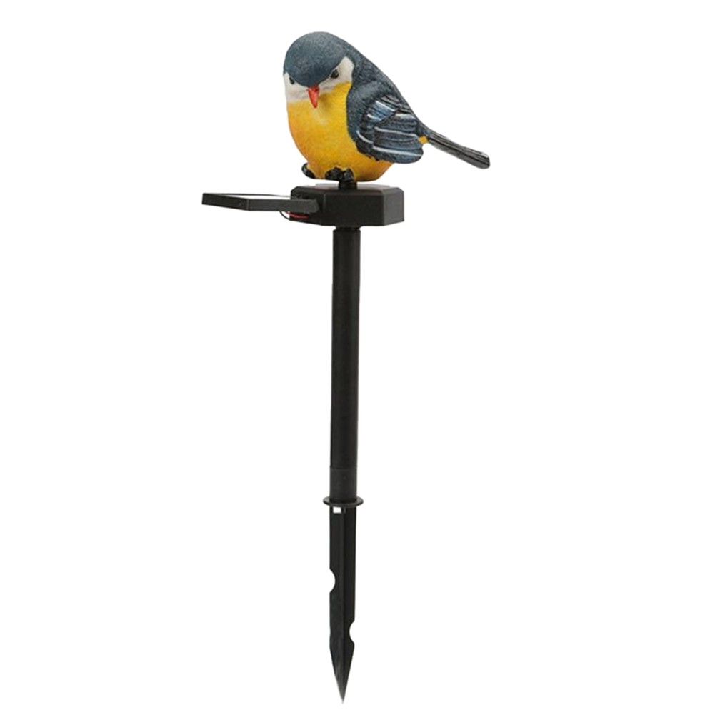 3X(Cute Resin Bird Figurine Lamp Solar Powered Led Night Lights for Outdoor3162