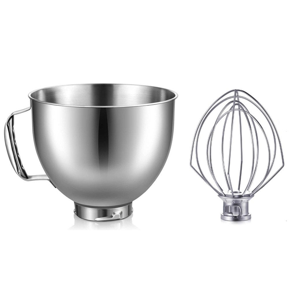Stainless Steel Bowl Eggbeater for 4.5-5Quart Tilt Head Stand Mixer for 2338