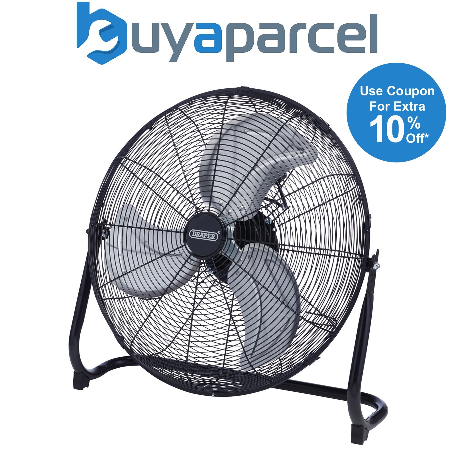 Draper 70438 230V Floor Fan, 20"/500mm, 120W