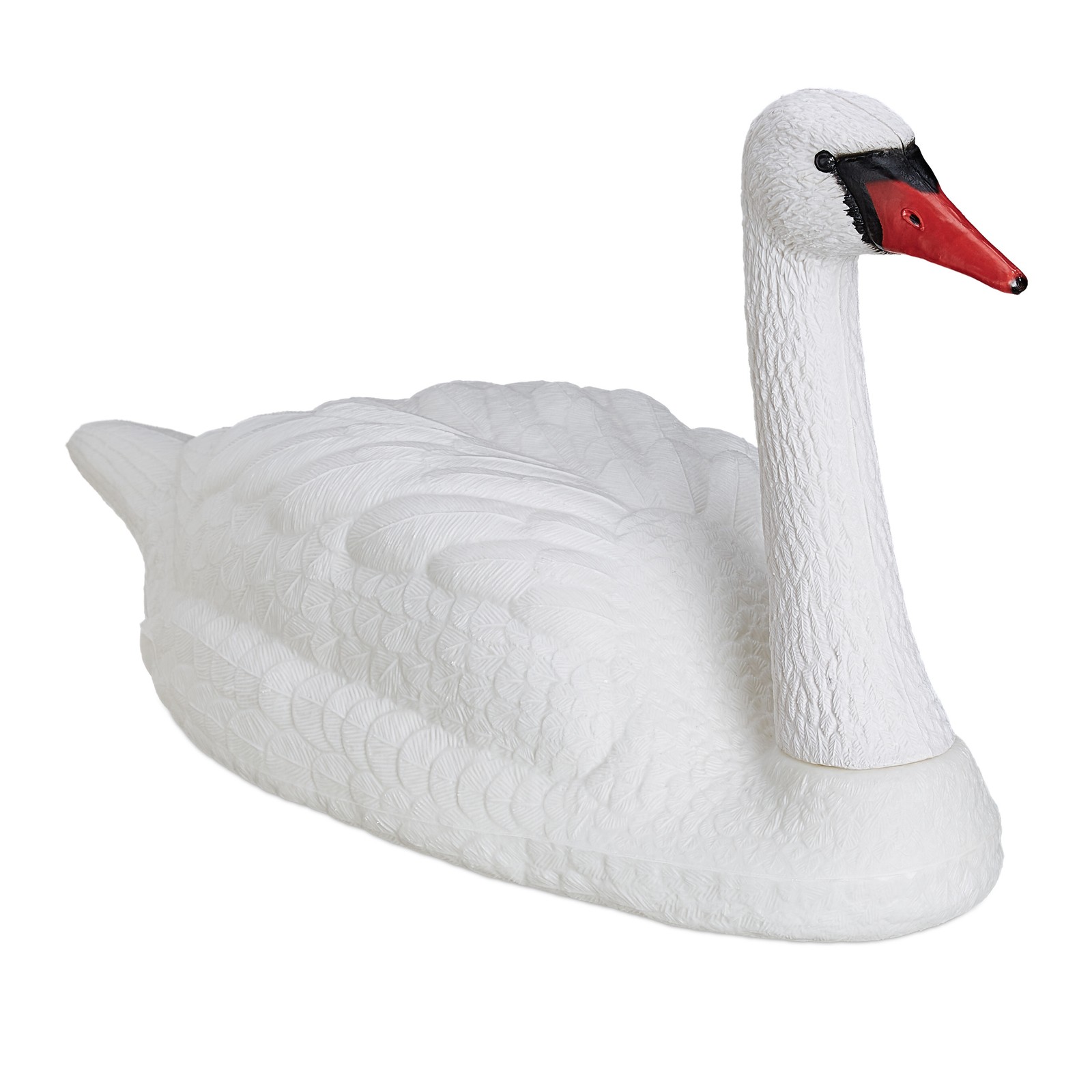 4x Garden decoration swan Large White Garden Swan Ornament Floating Swan Figure