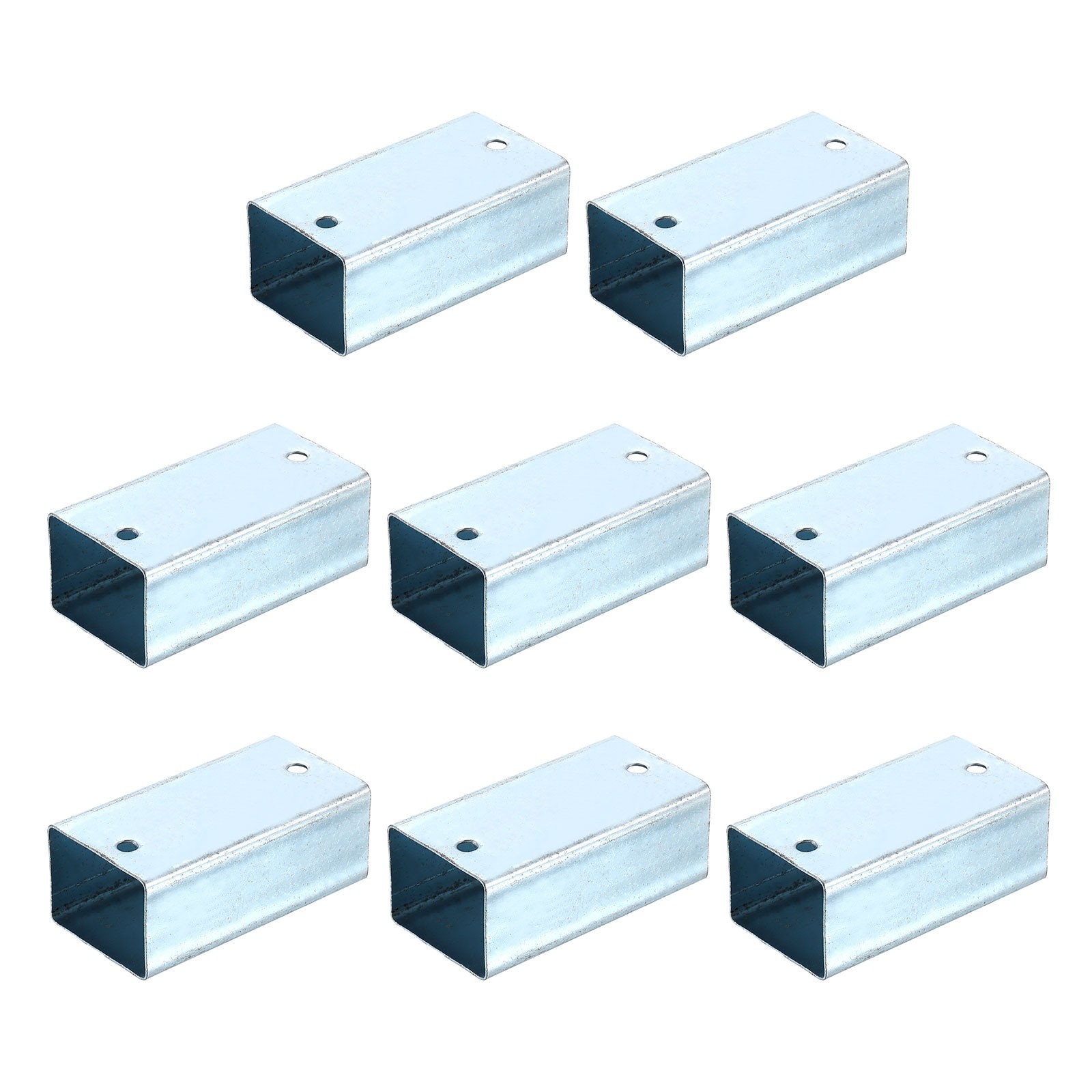 Square Pipe Fitting, Woodworking Base Kit for 1.6" x 1.22" Lumber (8 Pack)