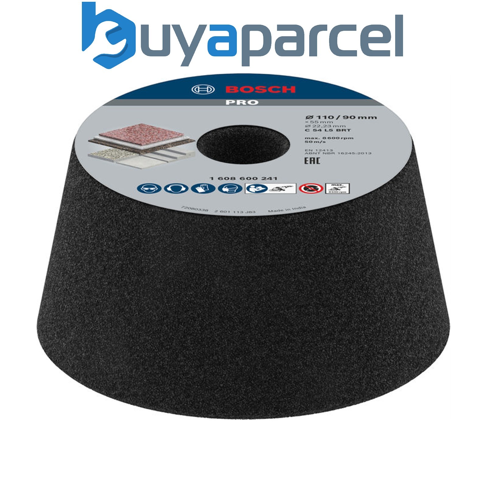Bosch Grinding rings PRO Stone Conical Cup Wheel 90 x 110 x 55mm G54 1608600241