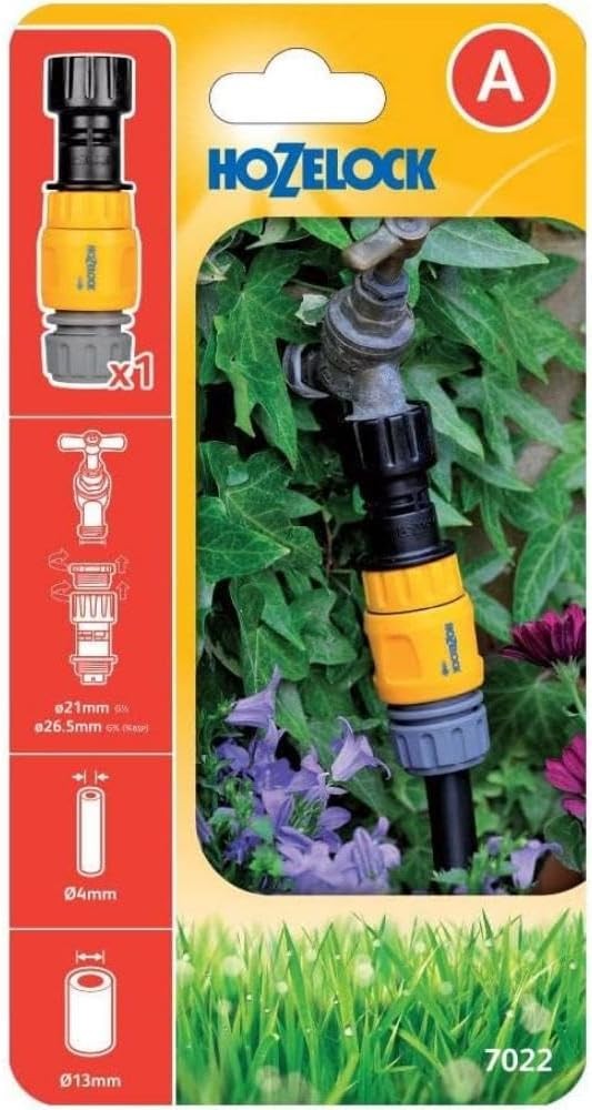HOZELOCK - Micro Irrigation Pressure Regulator : Reduces Tap Water Pressure to