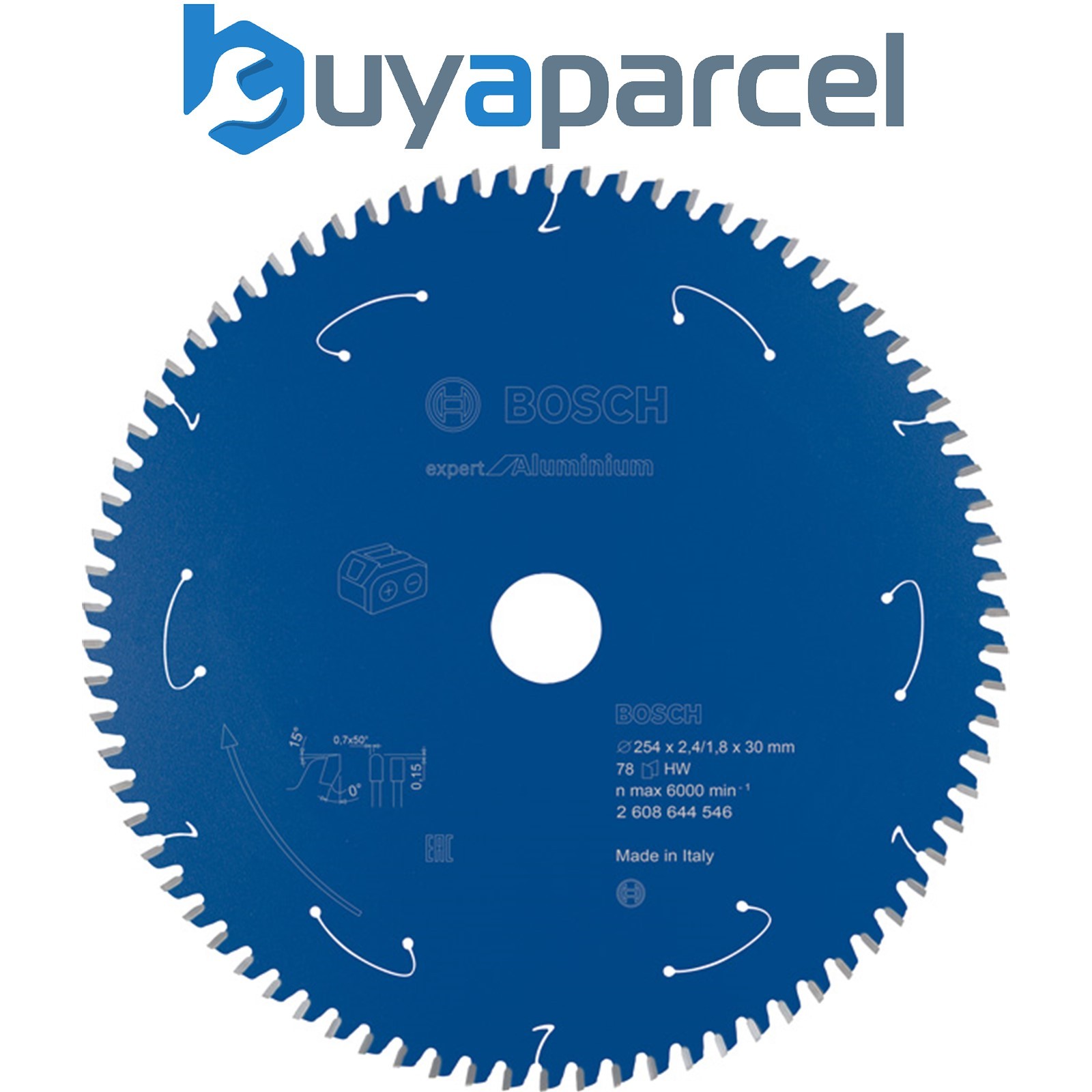 Bosch Expert for Aluminium Circular Saw Blade 254x2.4/1.8x30 T78 2608644546