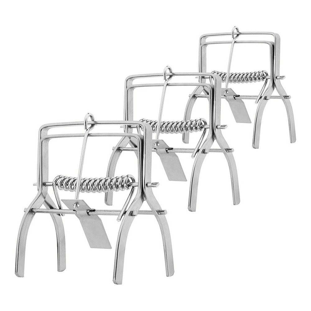 2X(Mole Trap (Pack of 3) Powerful Trap to Catch Moles Protect Your Lawn &1391