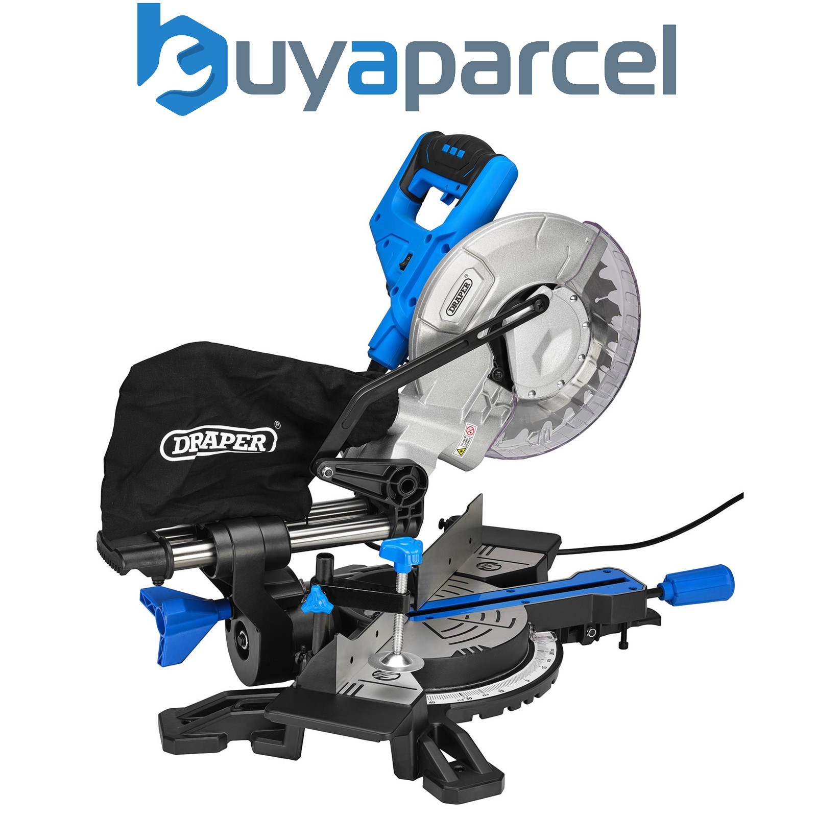 Draper 83677 230V Sliding Compound Mitre Saw with Laser Cutting Guide, 210mm, 15