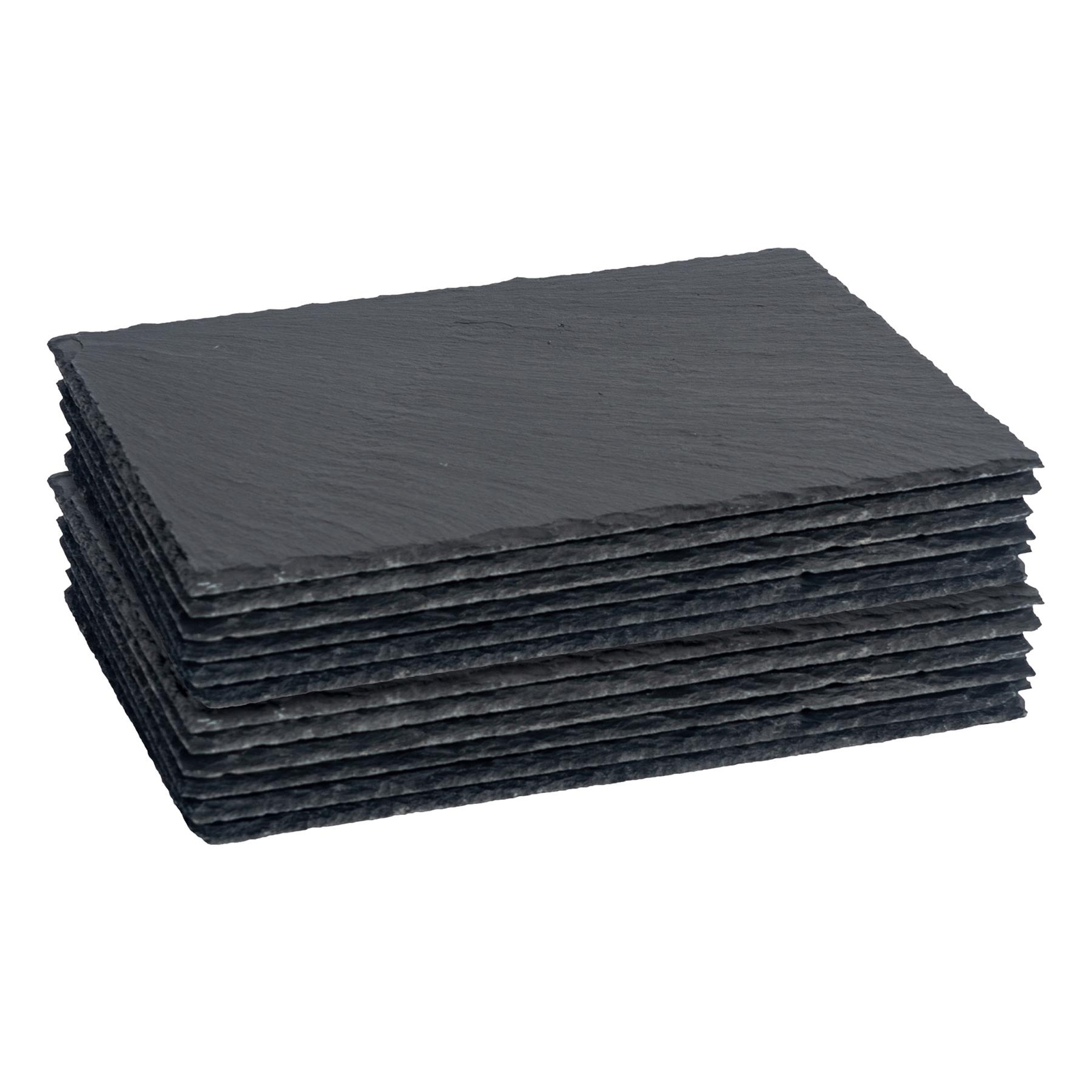 12x Rectangle Slate Placemats 30cm x 20cm Natural Dining Table Place Mats Set
