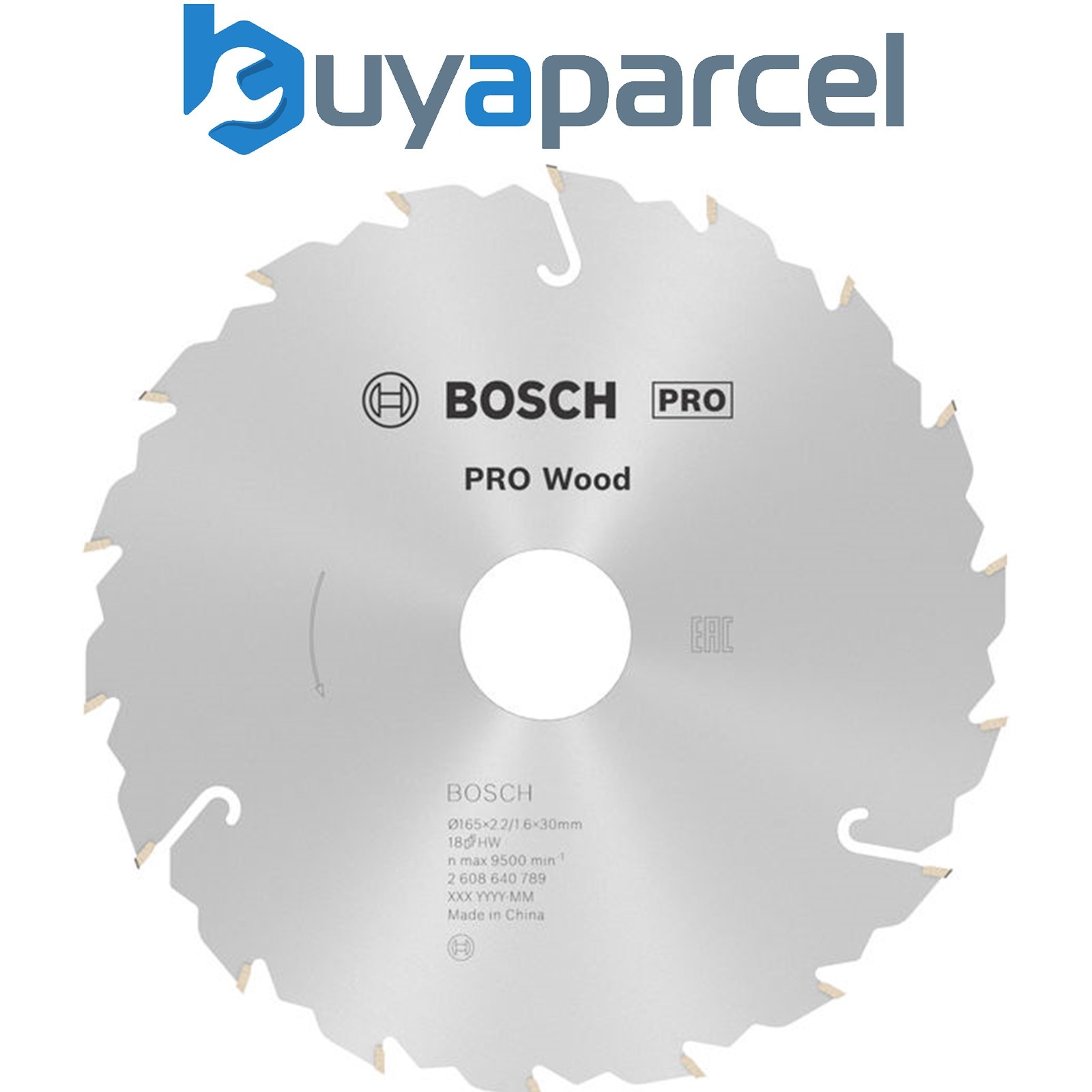 Bosch PRO Wood Circular Saw Blade 165 x 2.2 x 30 mm T18 2608640789