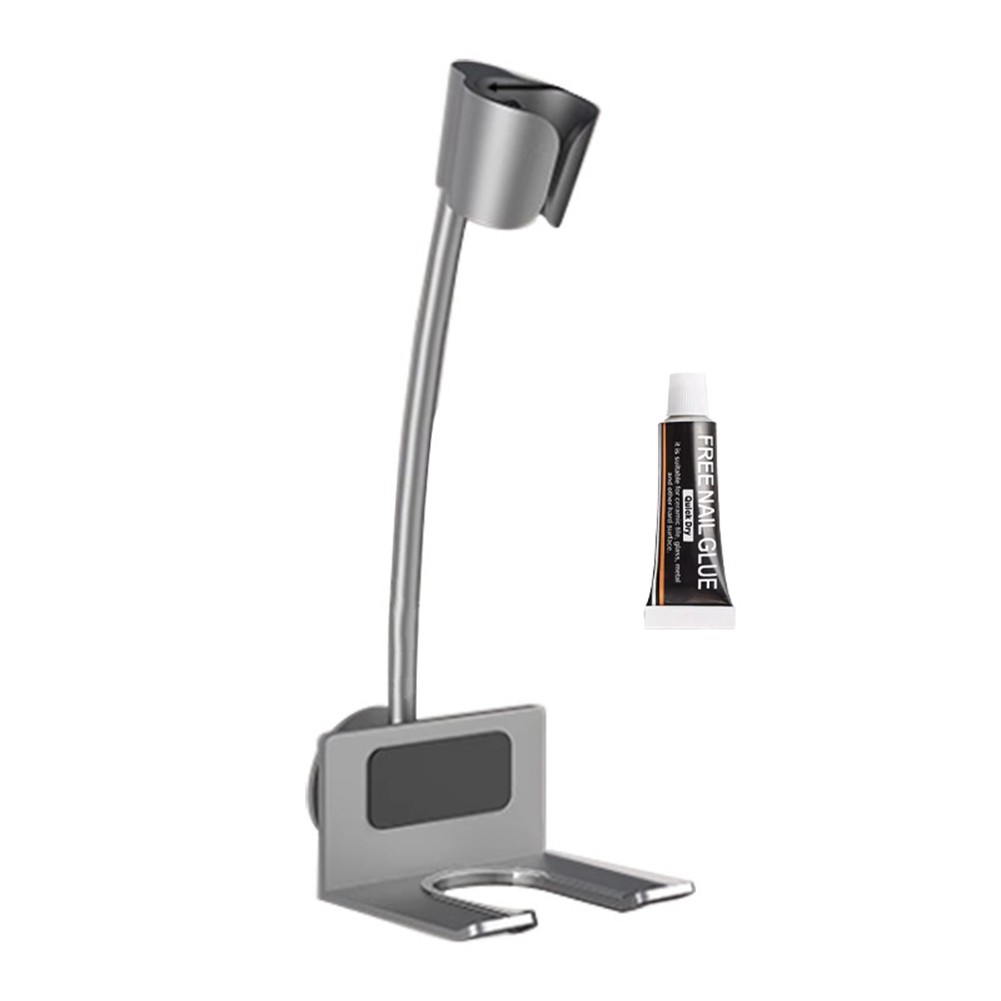 2X(Hair Dryer Frame Without Drilling Gray Multifunctional Storage Shelves6864