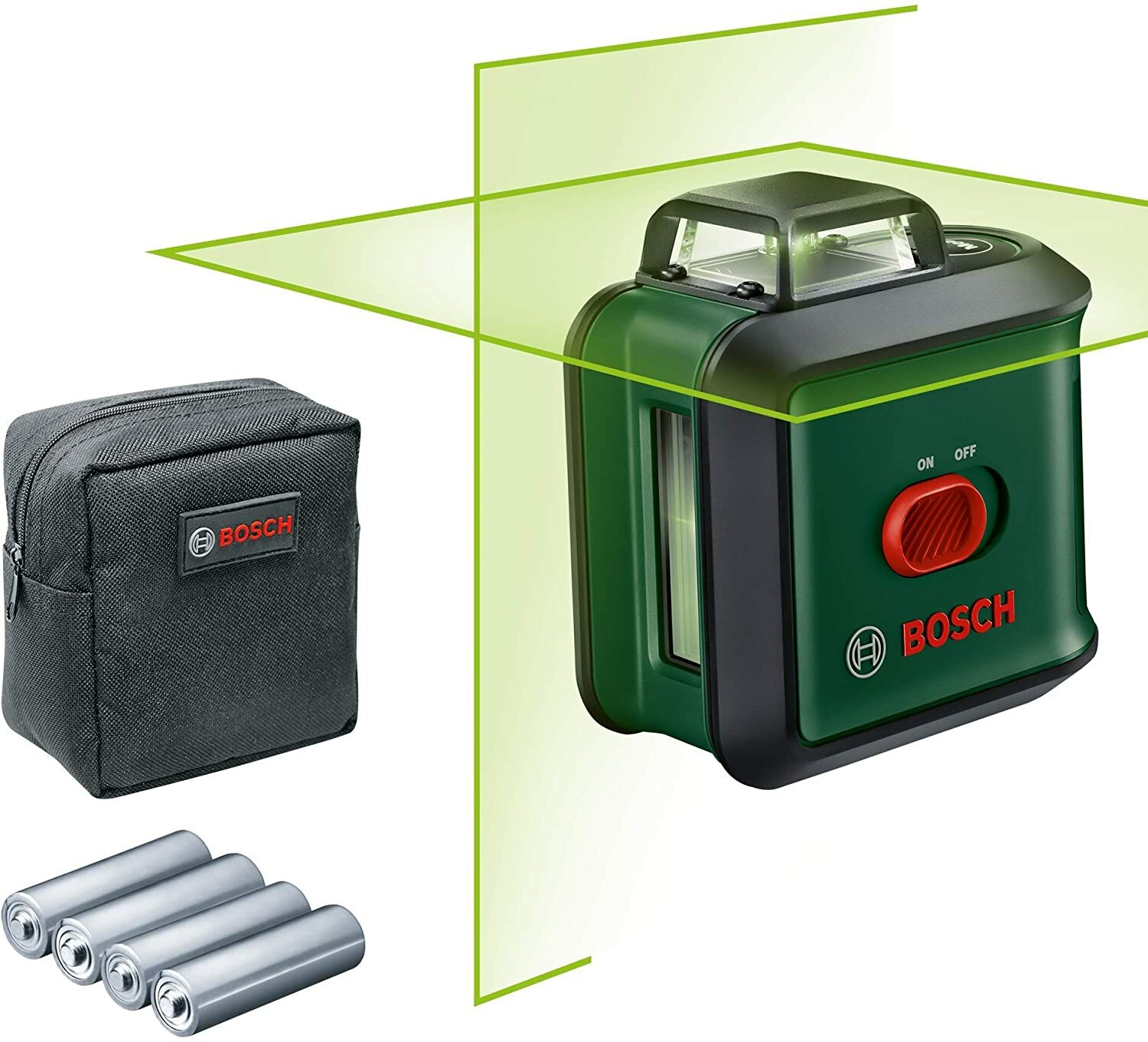 Bosch UniversalLevel 360 Degree Cross Line Green Laser Site Level, 0603663E00