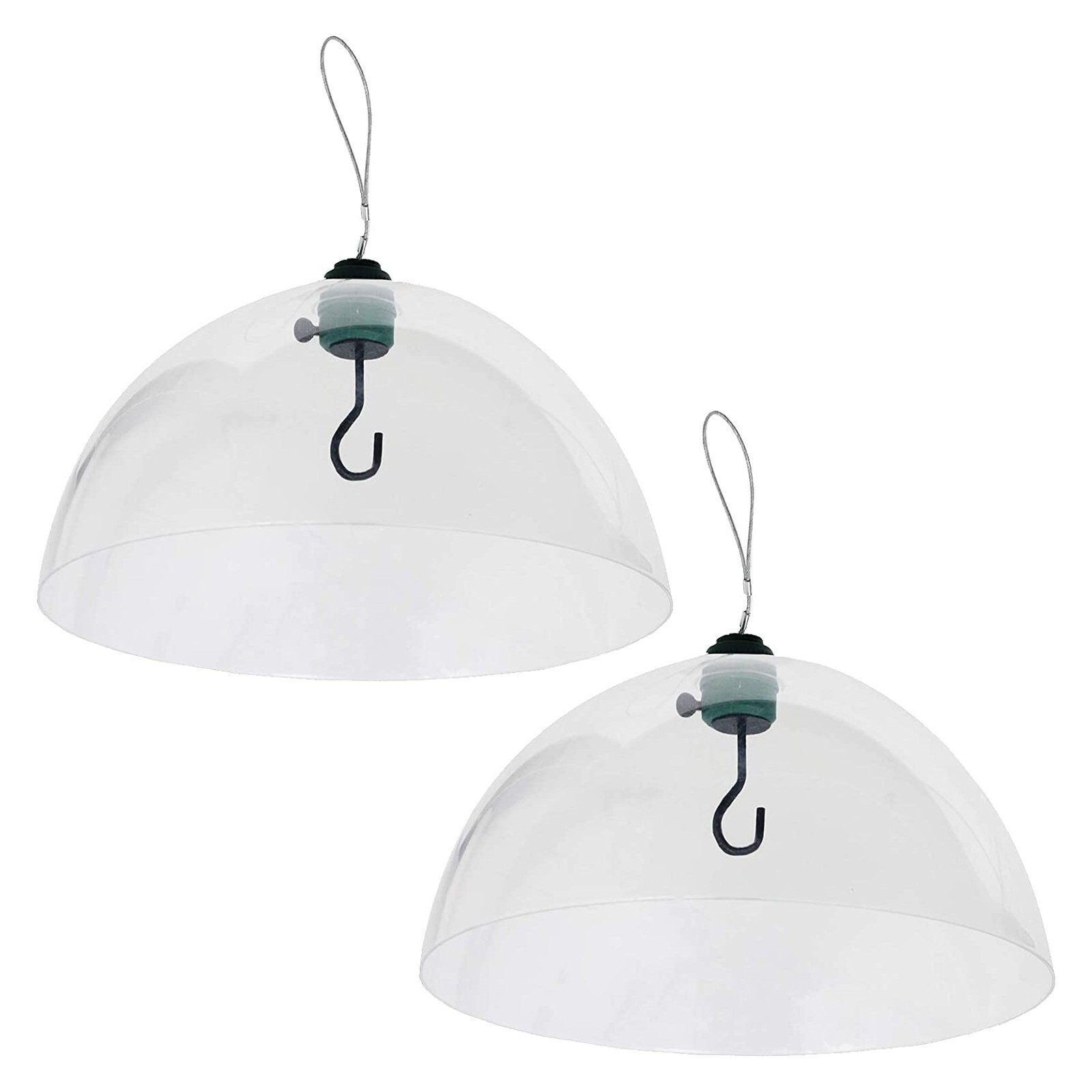 Squirrel Baffle Dome Adjustable Hook Wild Bird Feed Station Hanging Guard x 2