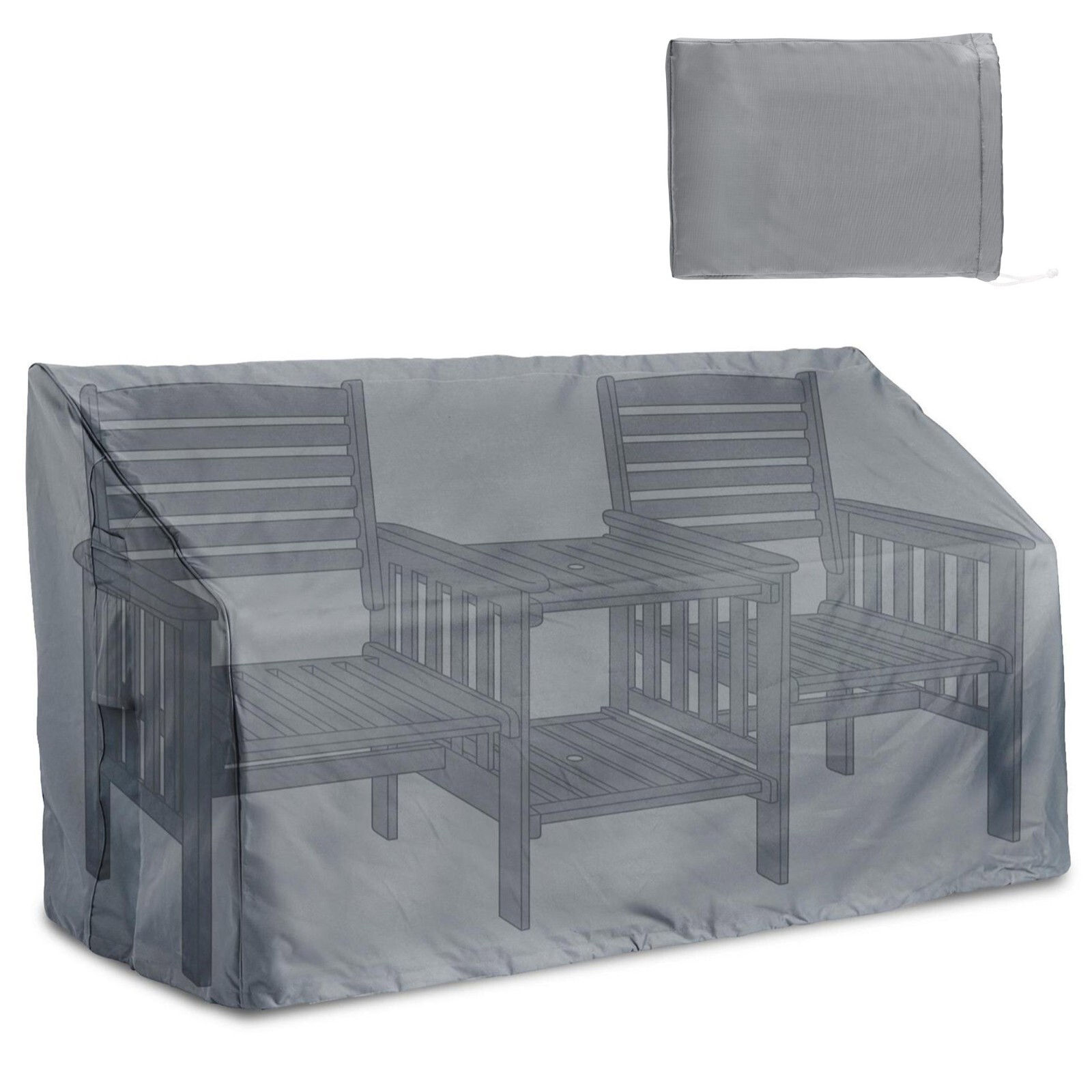 Garden Bench Cover, Waterproof Heavy Duty Cover for Chairs H96xW173xD90, VonHaus