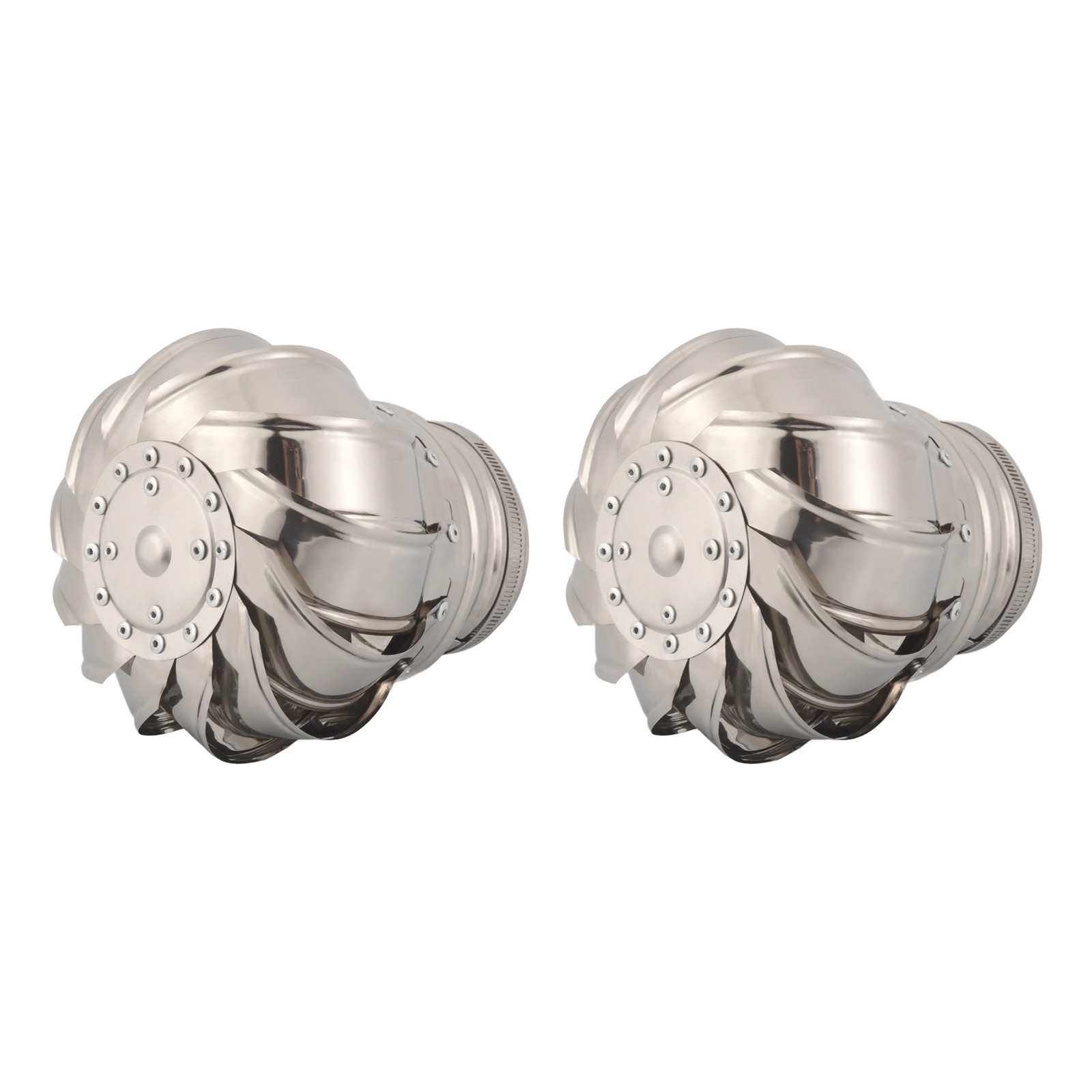 2 Pcs 110mm Non Roof Ventilator Wind Turbines Attic Air Vent for Houses8519